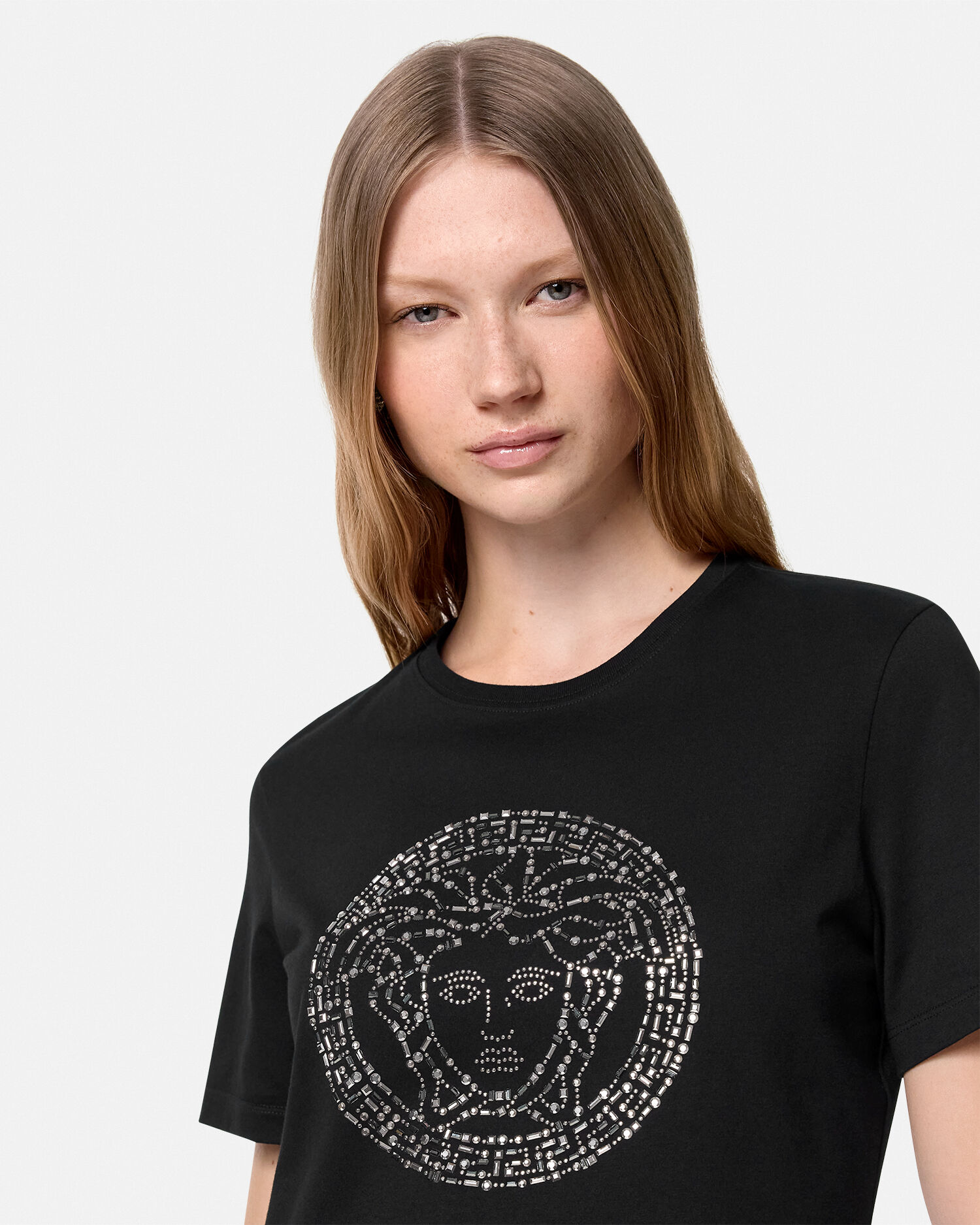 Embellished Medusa T Shirt