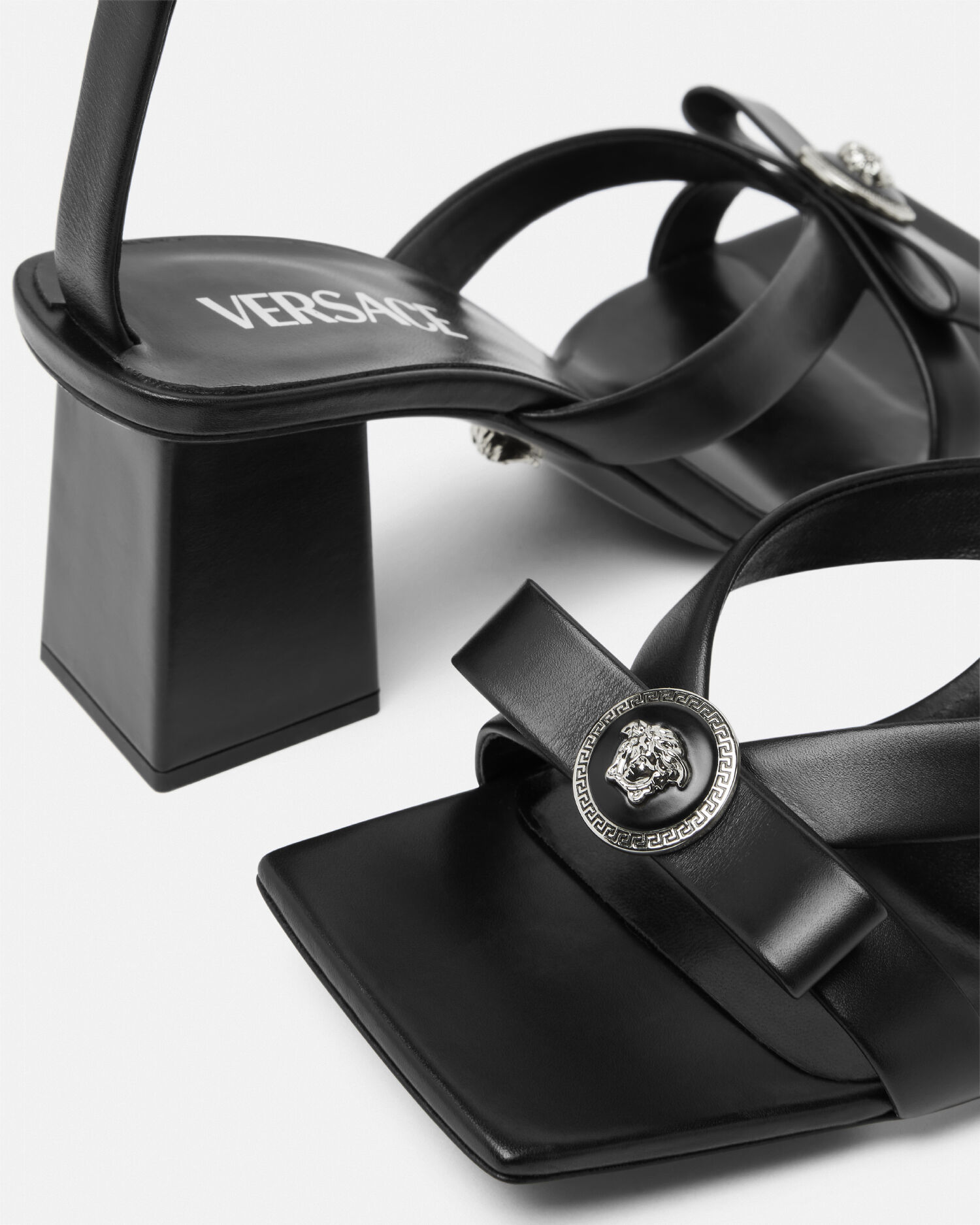 Versace icon hotsell leather sandals