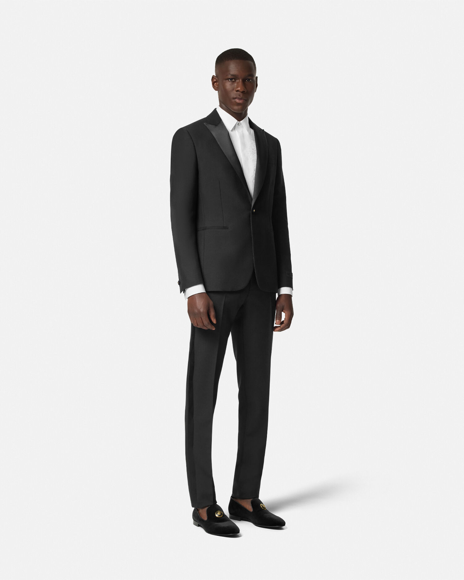 White versace dress shirt deals