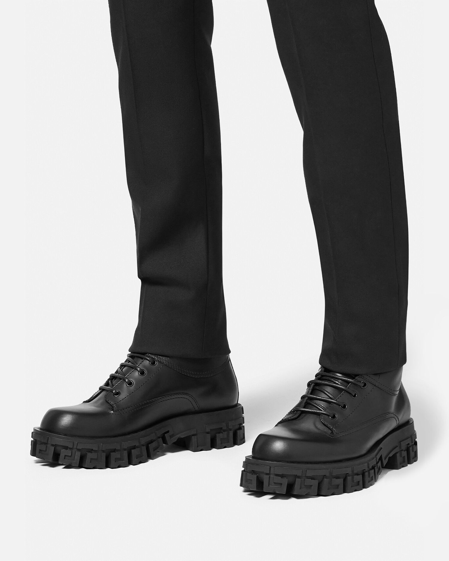 Black versace boots store