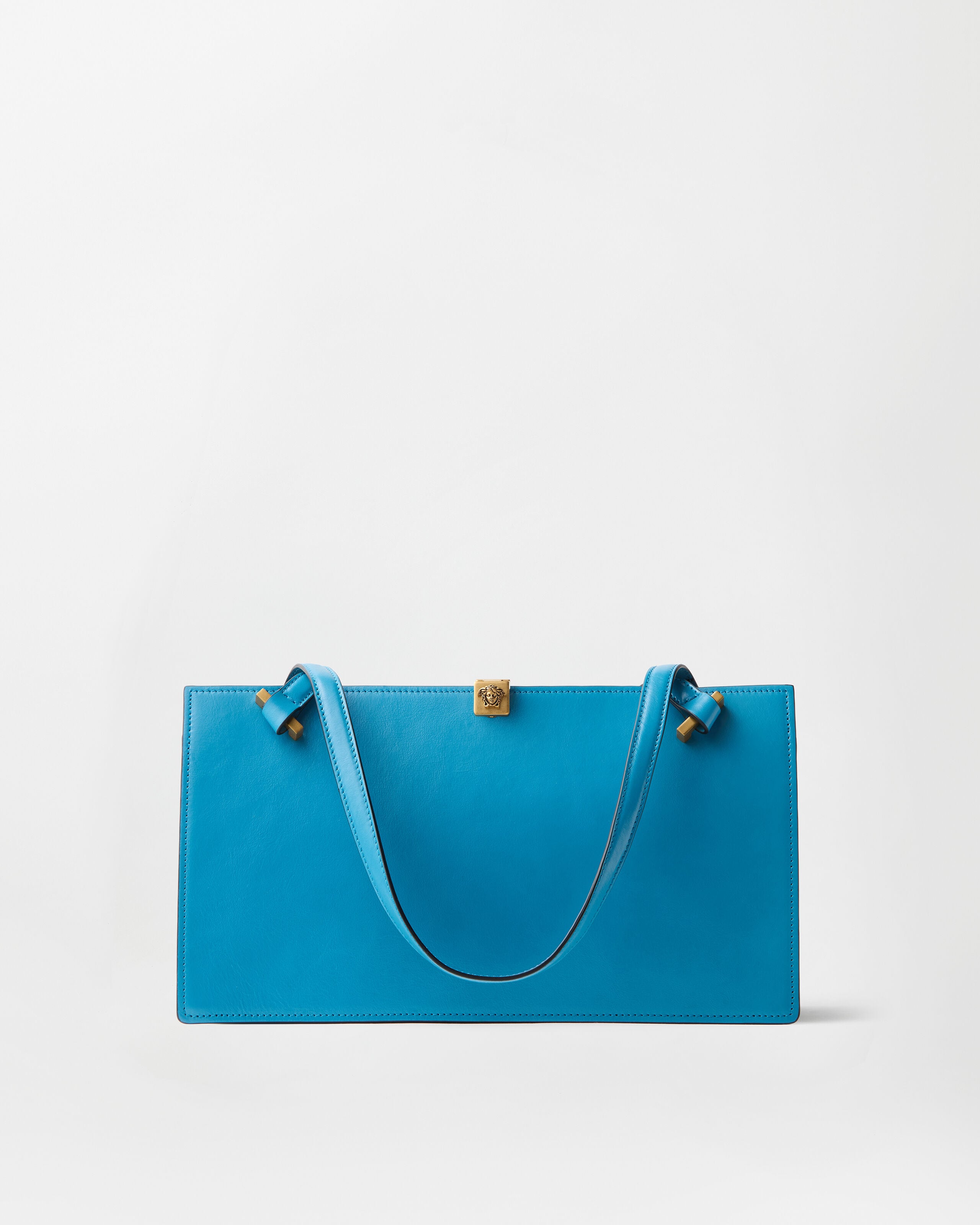 Severine Leather Tote Blue | VERSACE