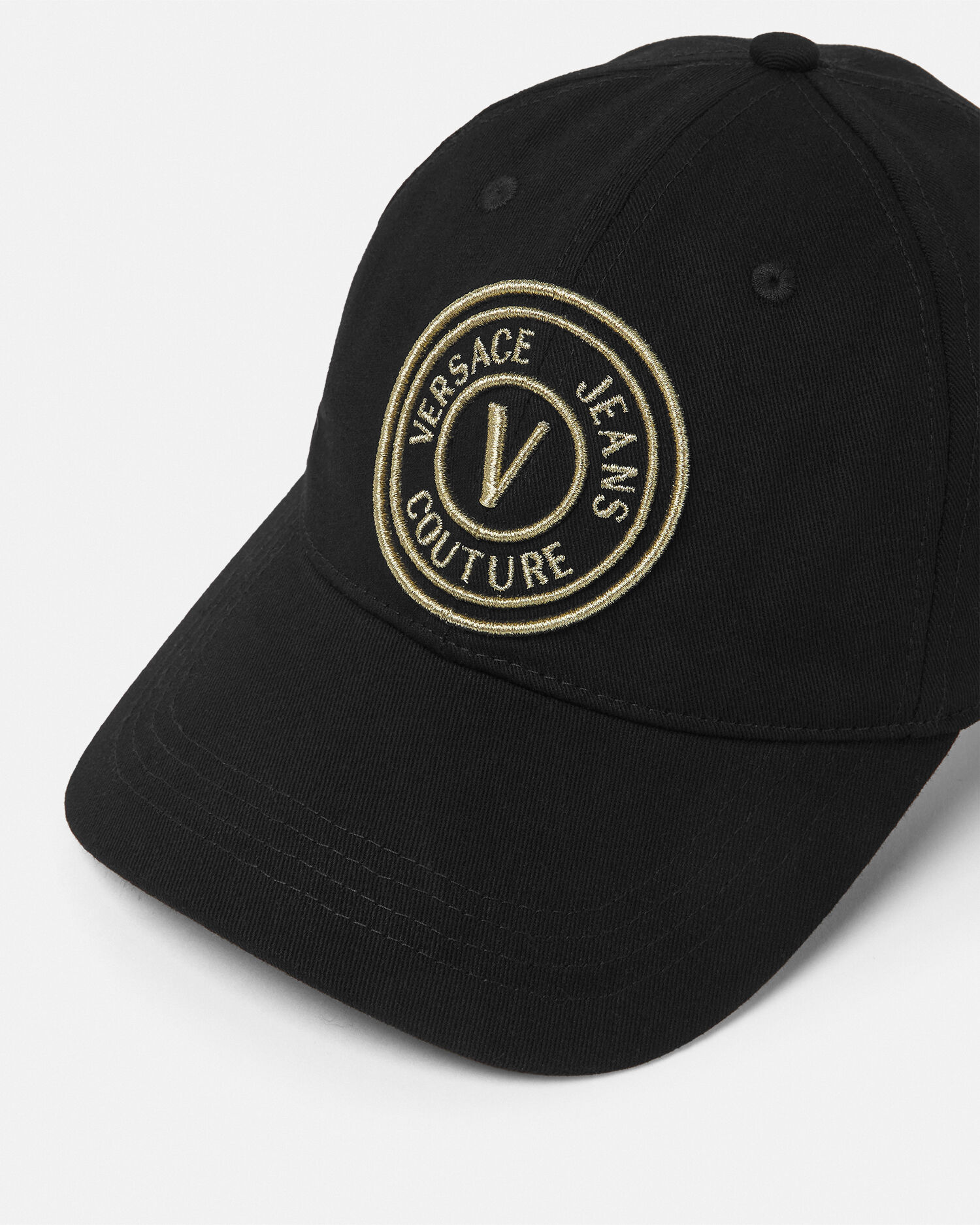 Embroidered V-Emblem Baseball Cap | VERSACE