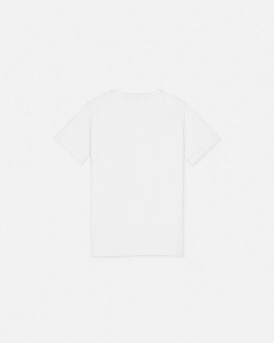 Kids Printed Cotton-Jersey T-Shirt  White+Pink 2