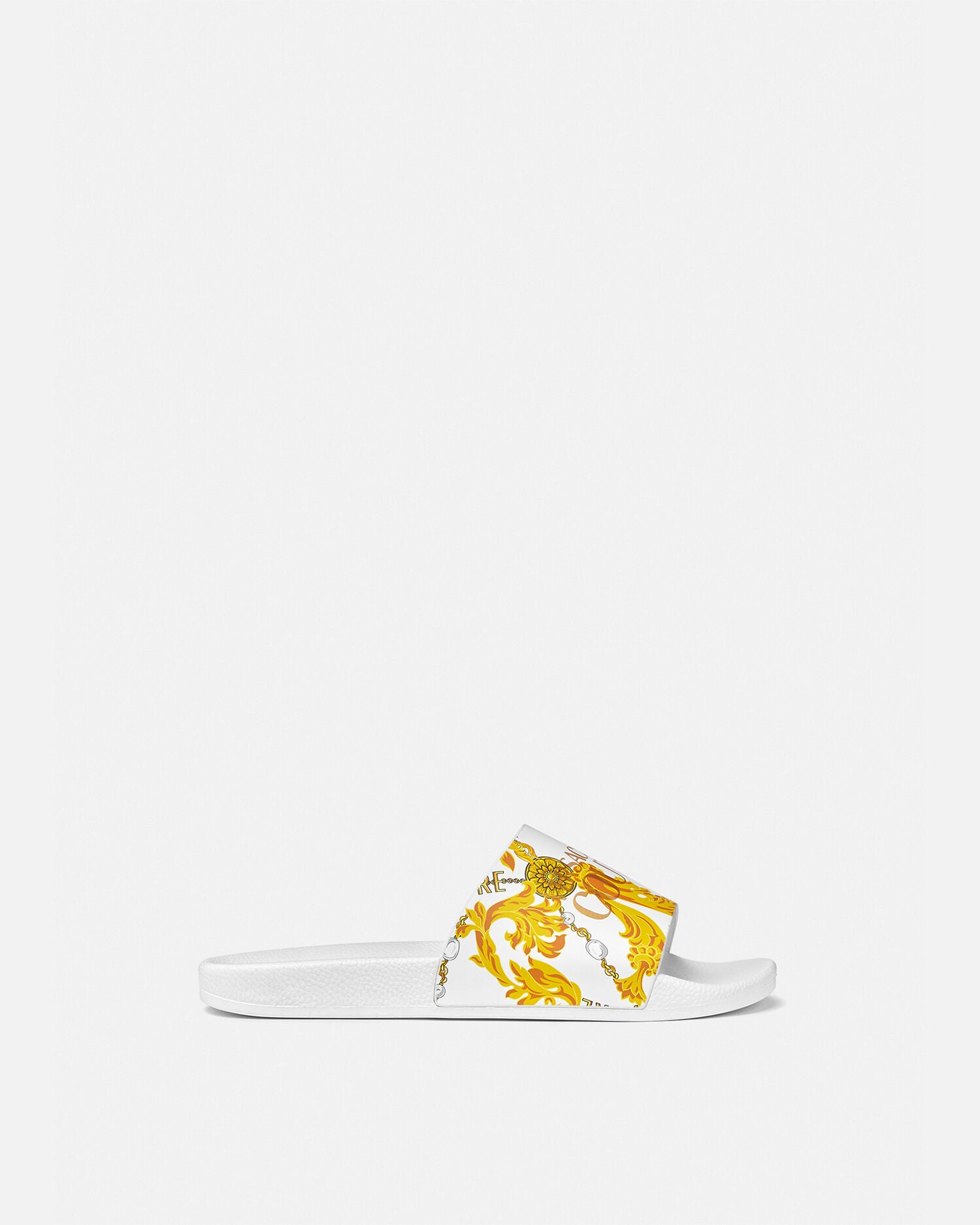 All white versace slides clearance