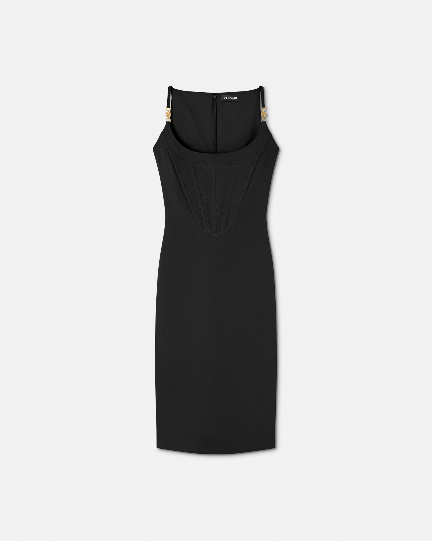 Robe mi longue corset Noir VERSACE