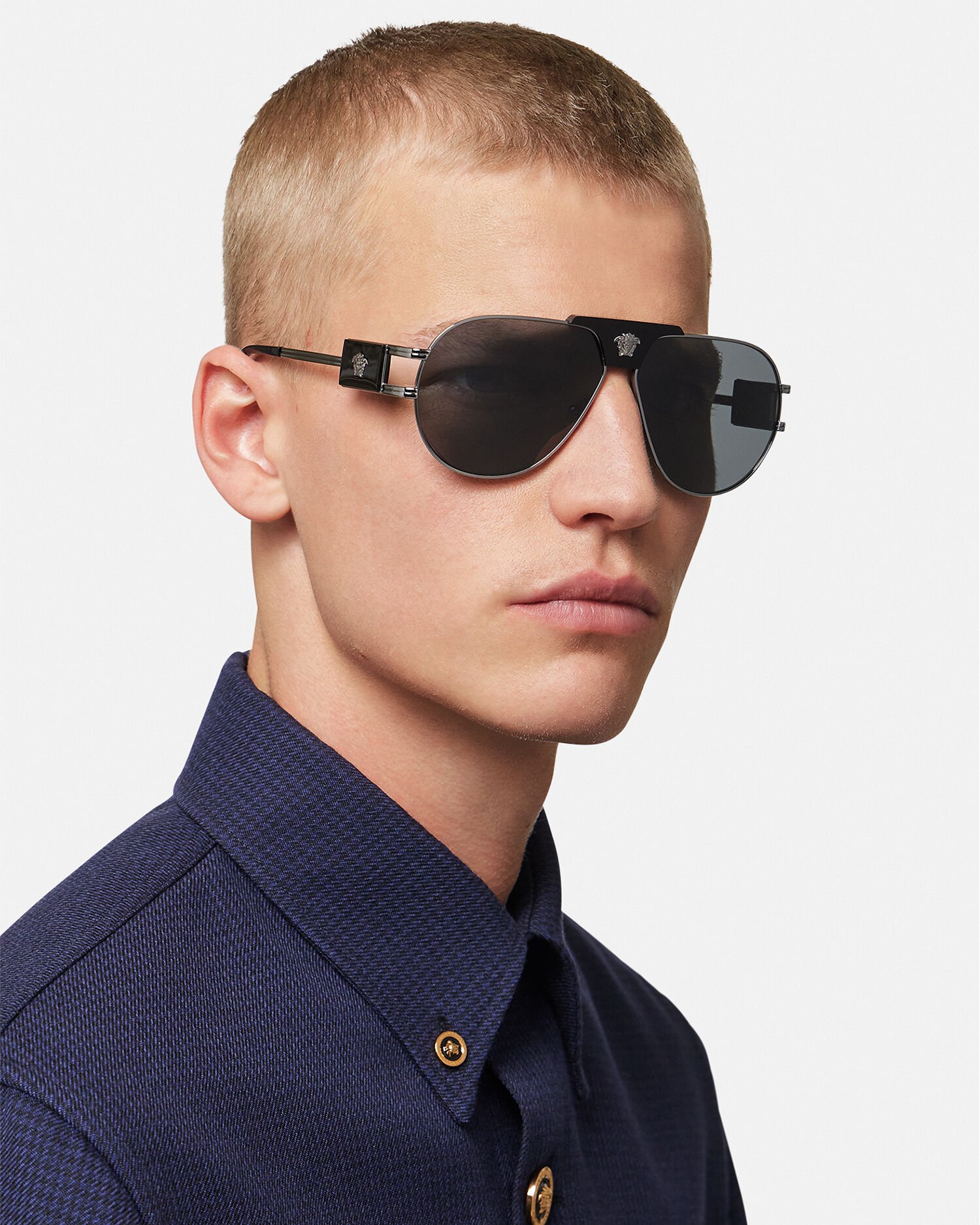 Lunette aviateur homme or best sale