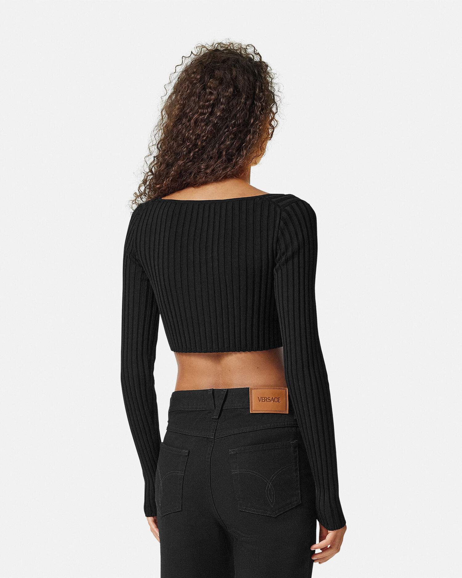 Maglietta maniche lunghe versace hotsell