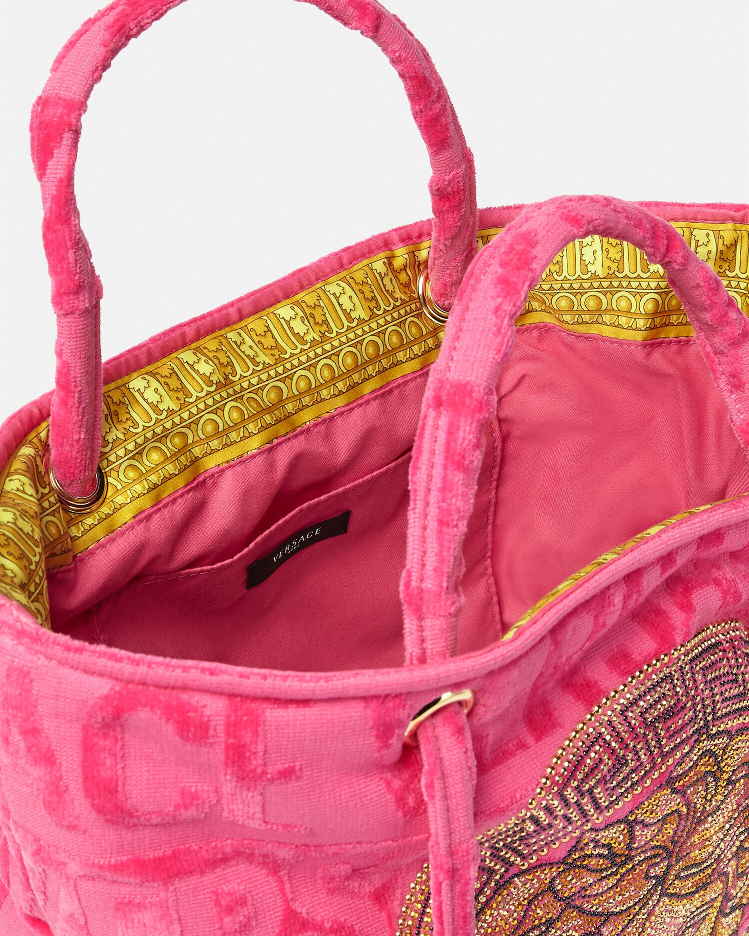 Versace clear tote bag on sale