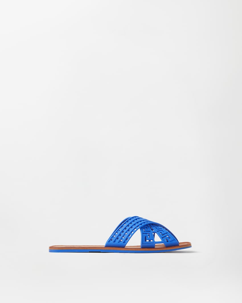 Cancun sandali in gomma Blu 1