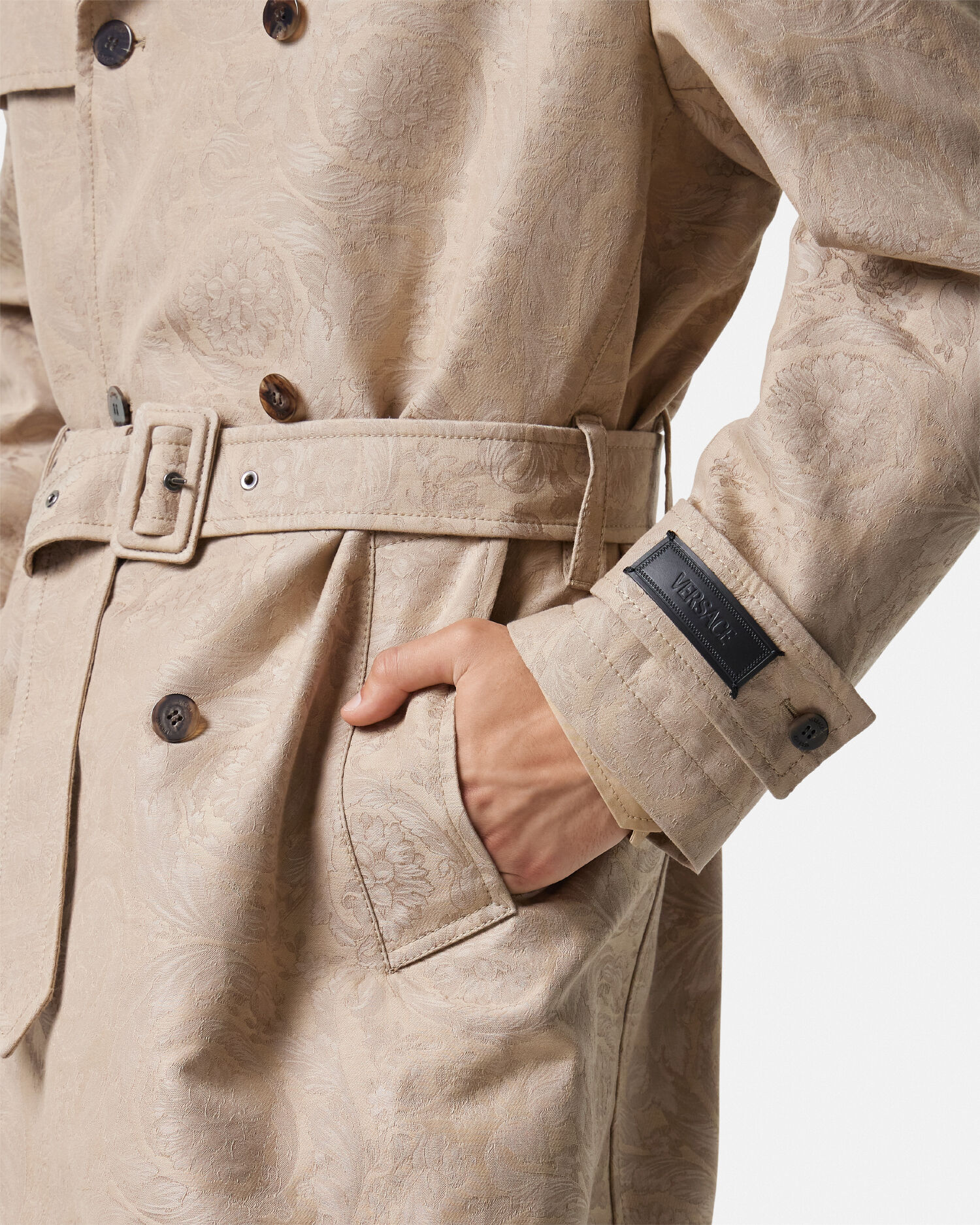 Versace trench coat mens 2025