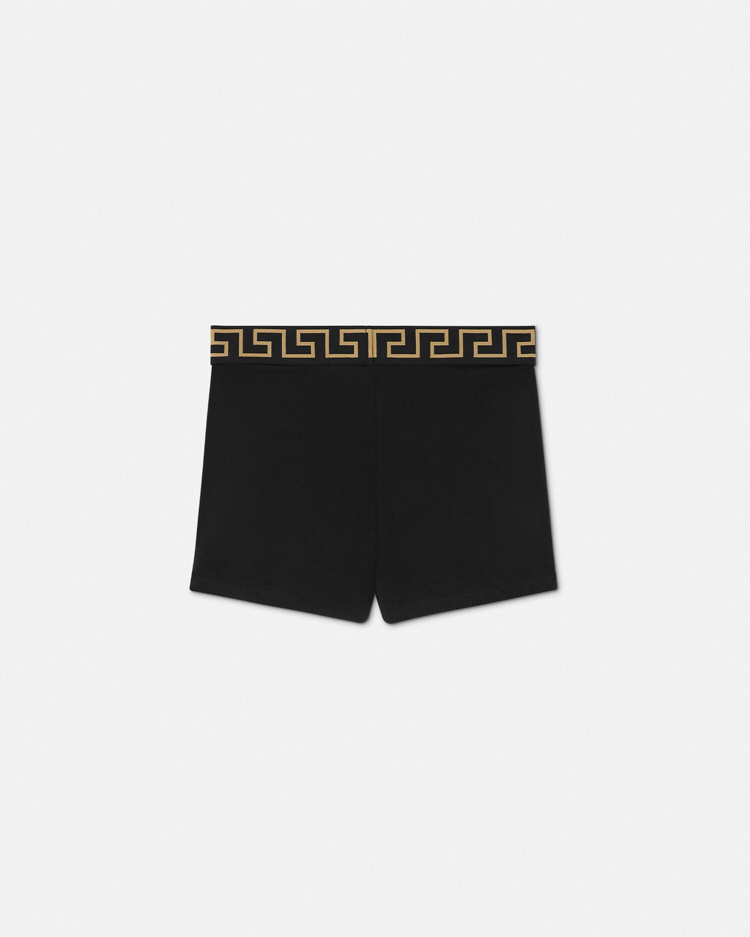 Jacquard Cotton-Jersey Trunks Black | VERSACE US