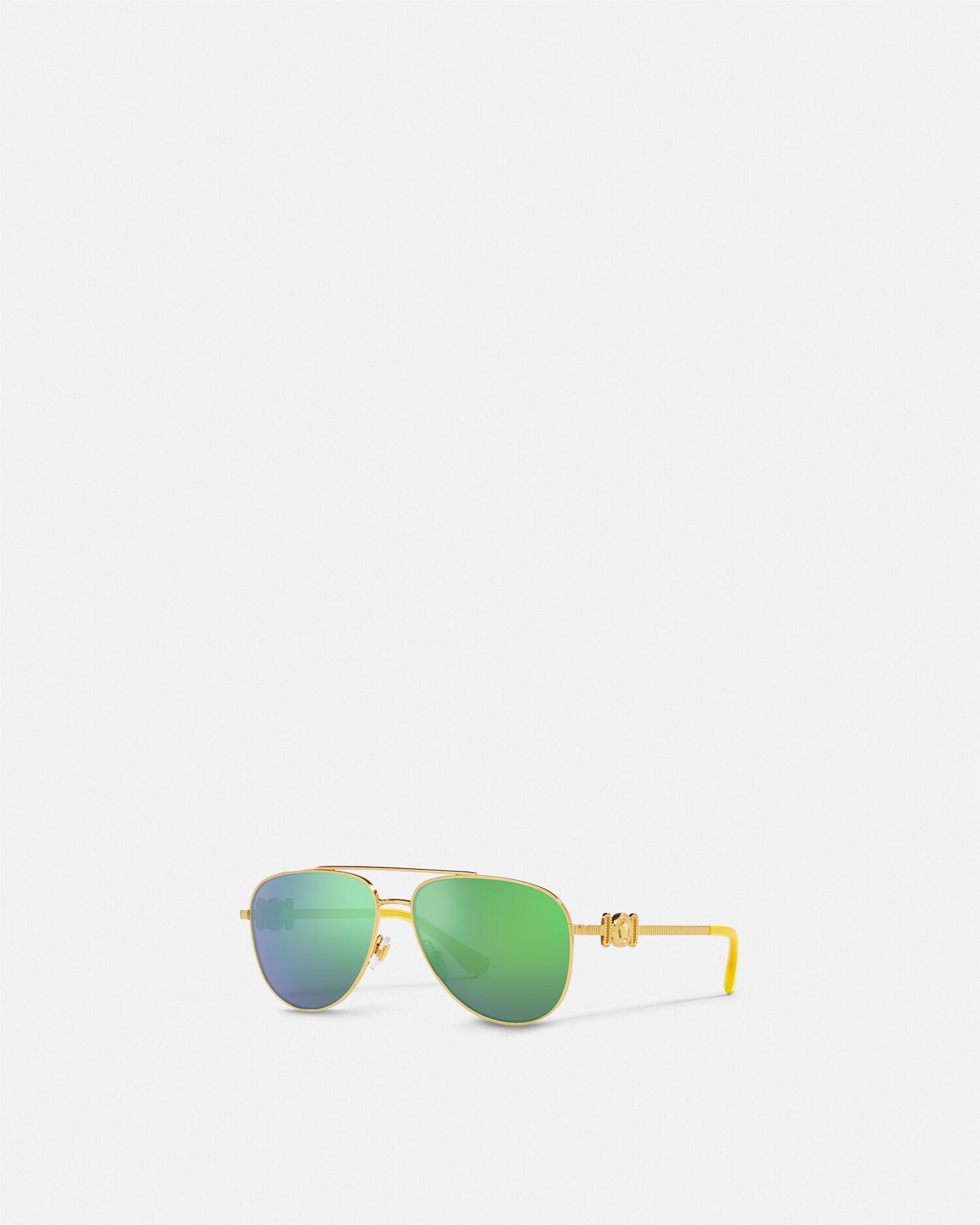 Gafas de sol estilo aviador Medusa Kids Oro Verde VERSACE