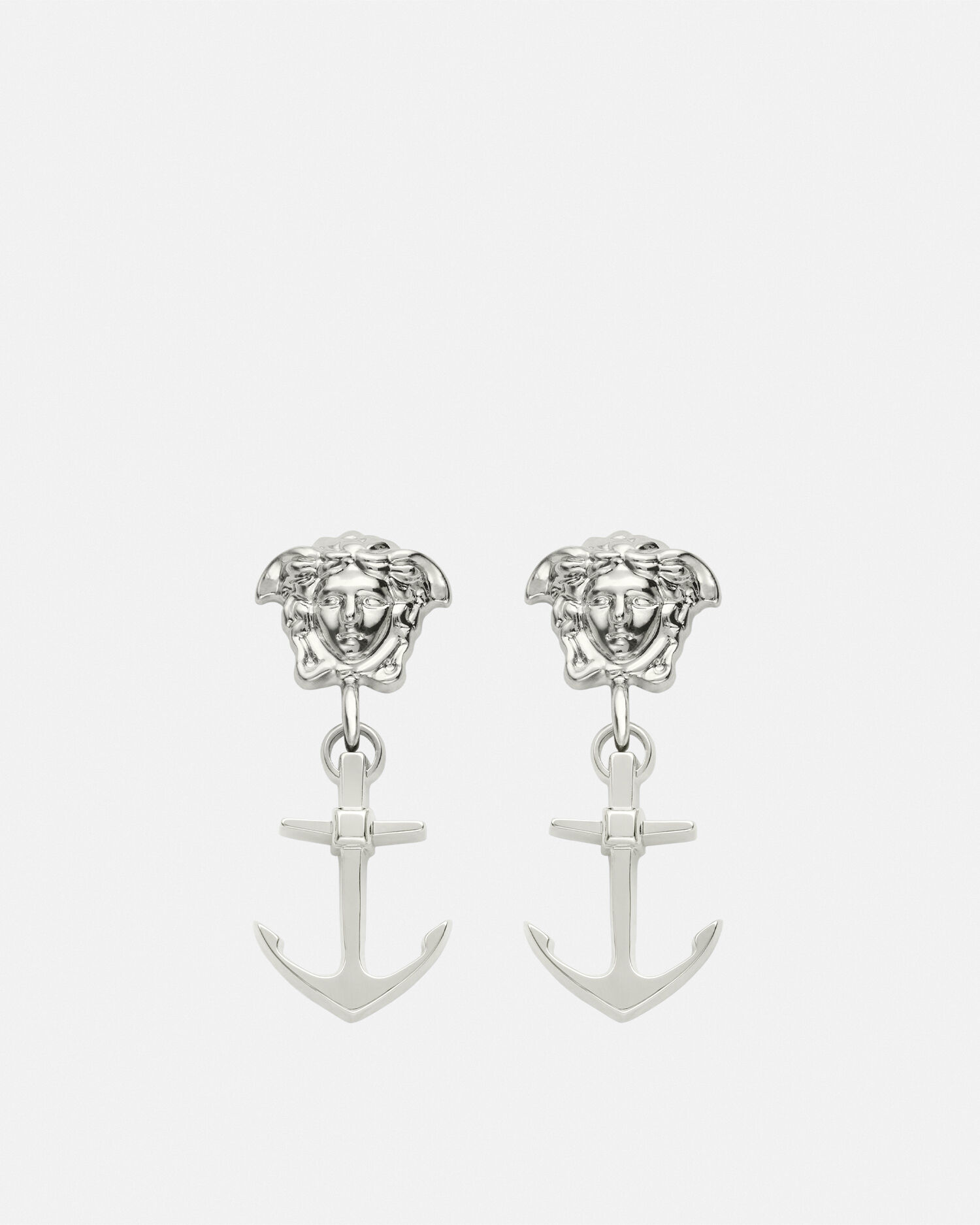 Nautical Medusa Earrings Silver VERSACE CA