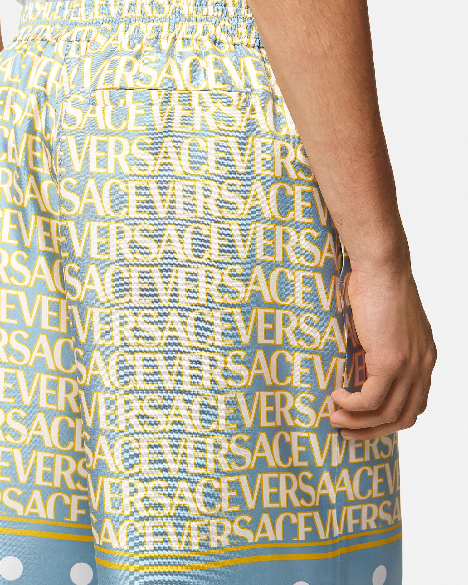 Versace Versace Allover Silk Shorts for Men Online Store EU