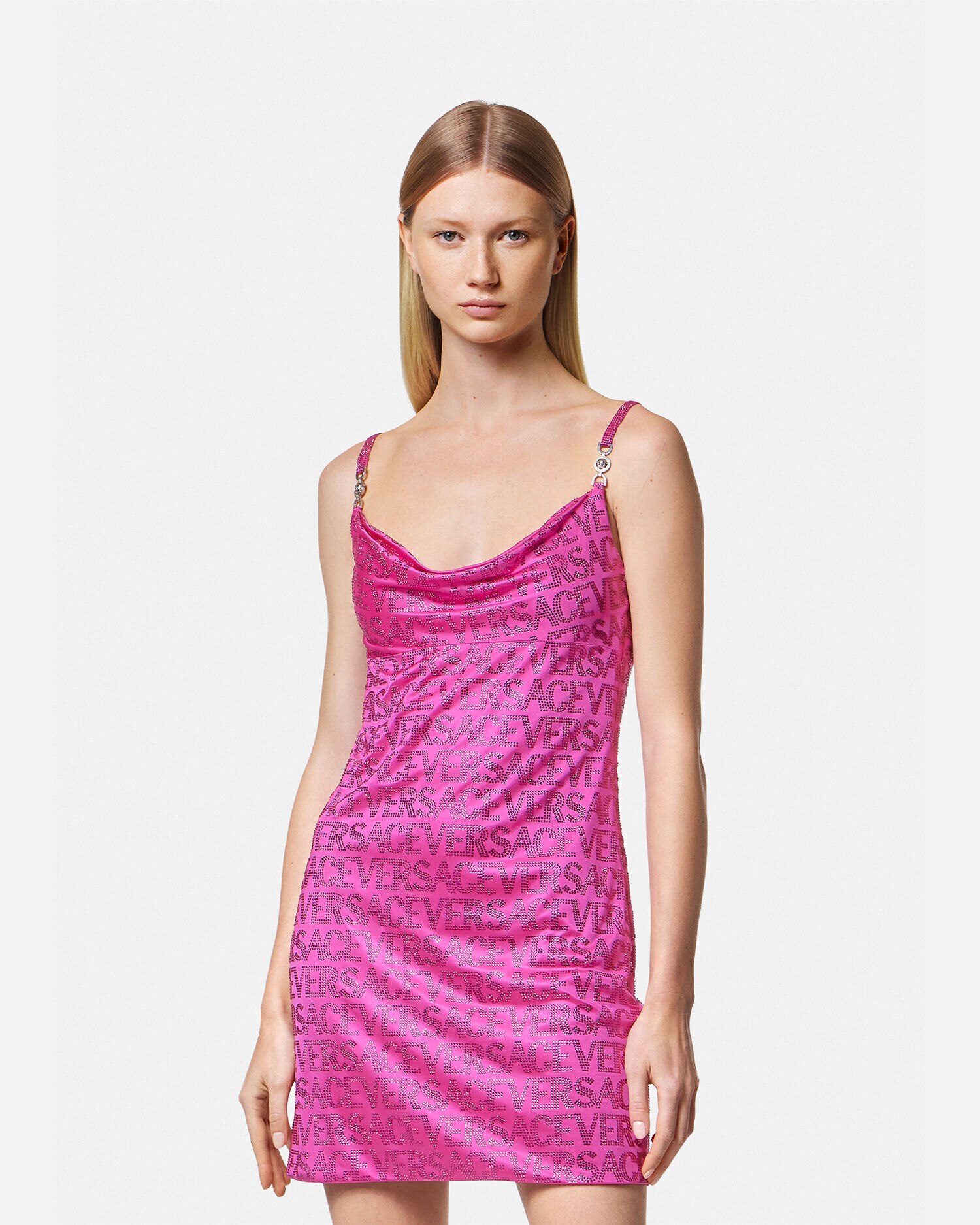 Versace online dress pink