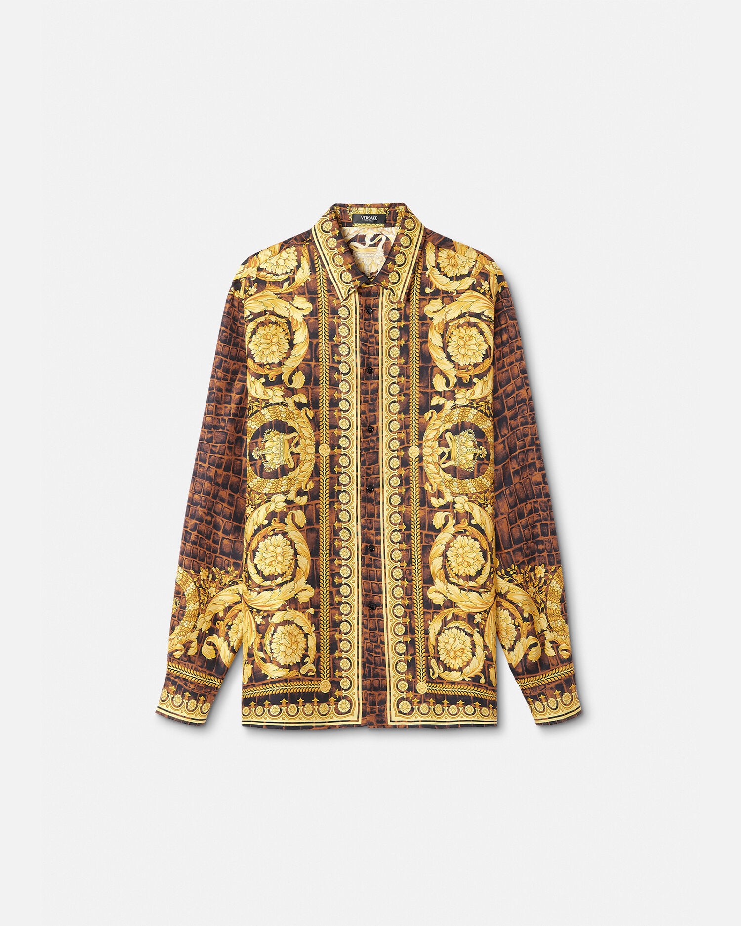 Versace Baroccodile Silk Shirt VERSACE