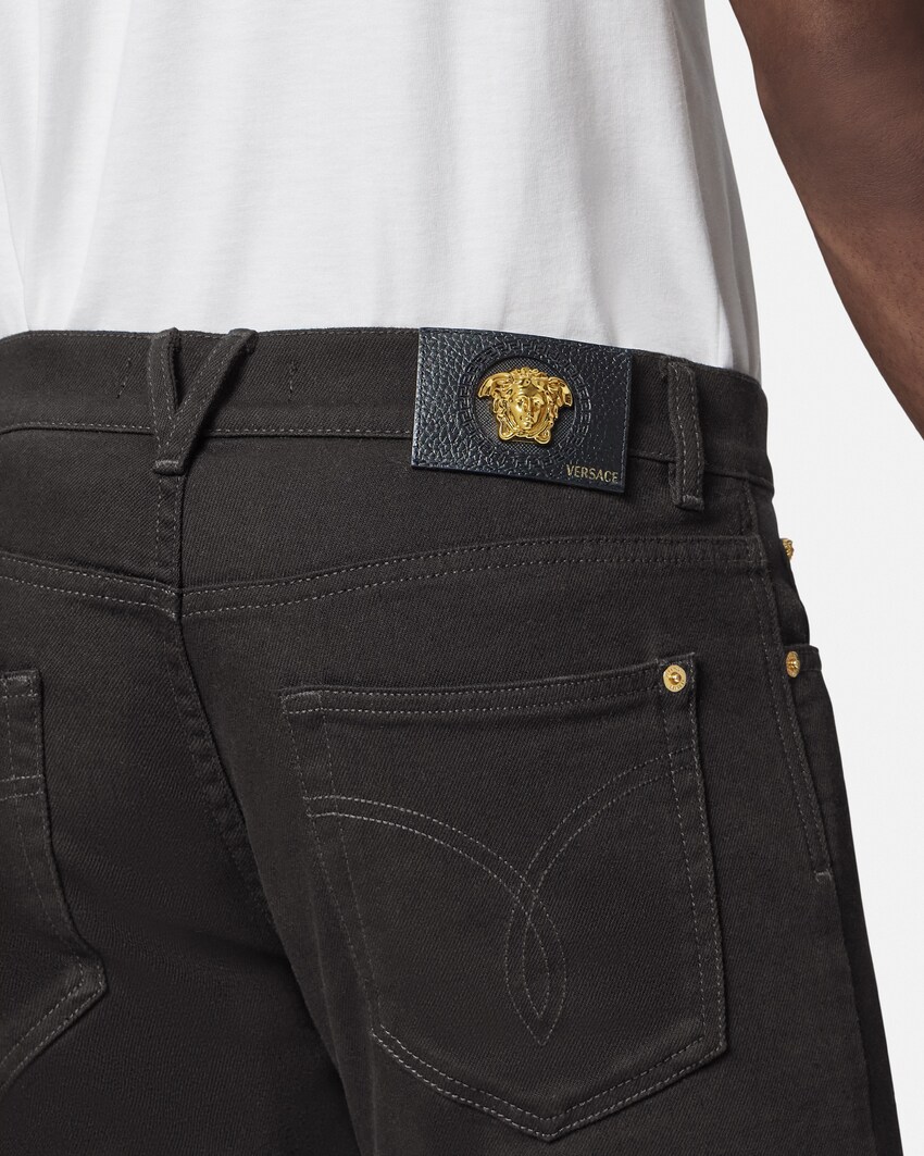 Versace Slim Jeans Black 4