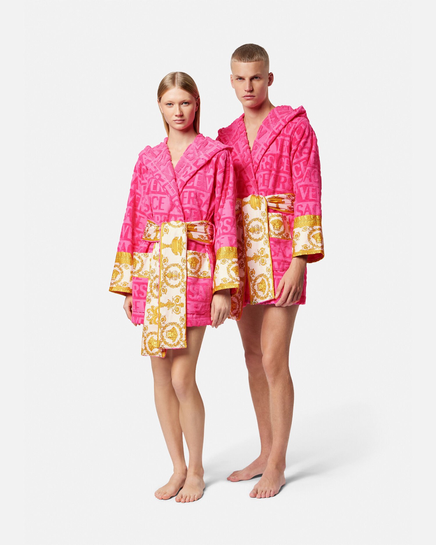 Peignoir court I Baroque Rose VERSACE