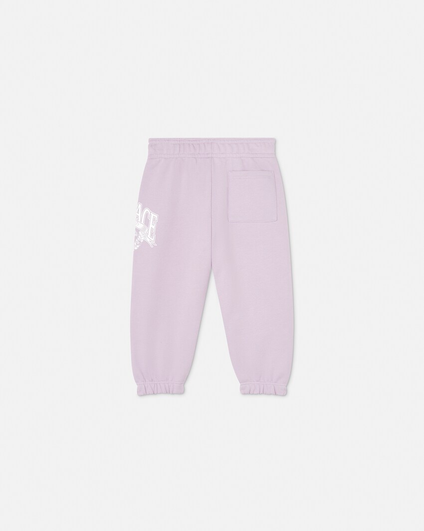 Kids Printed Cotton-Jersey Sweatpants  Lilac 3