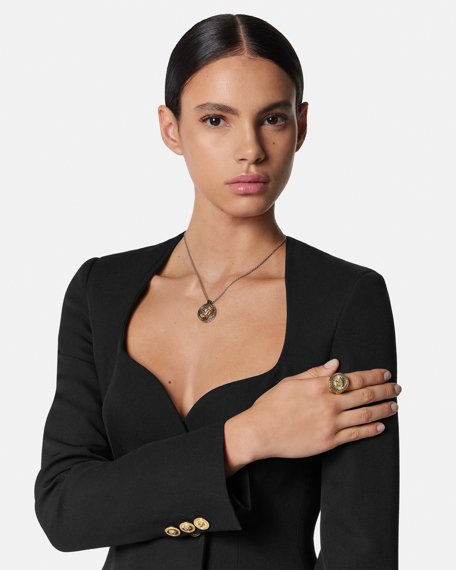Crystal Icon Ring