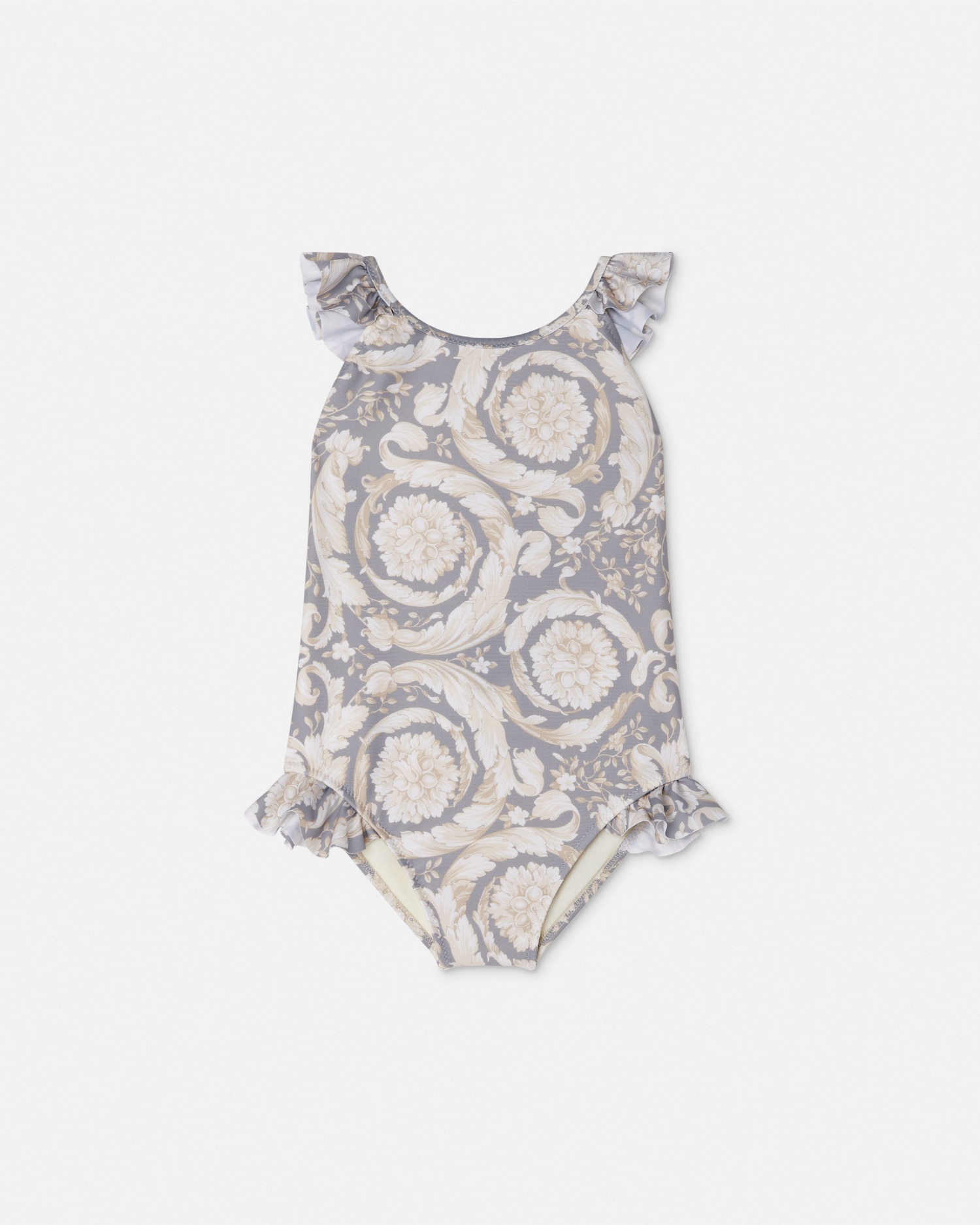 Versace Maillot De Bain Barocco Kids In Gris