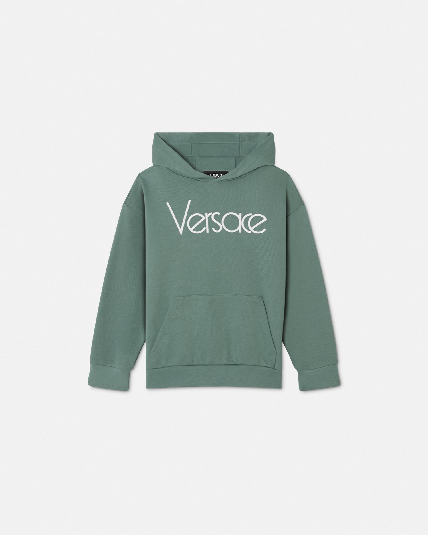 Versace Hoodie 1978 Re-edition Logo Kids In Vert