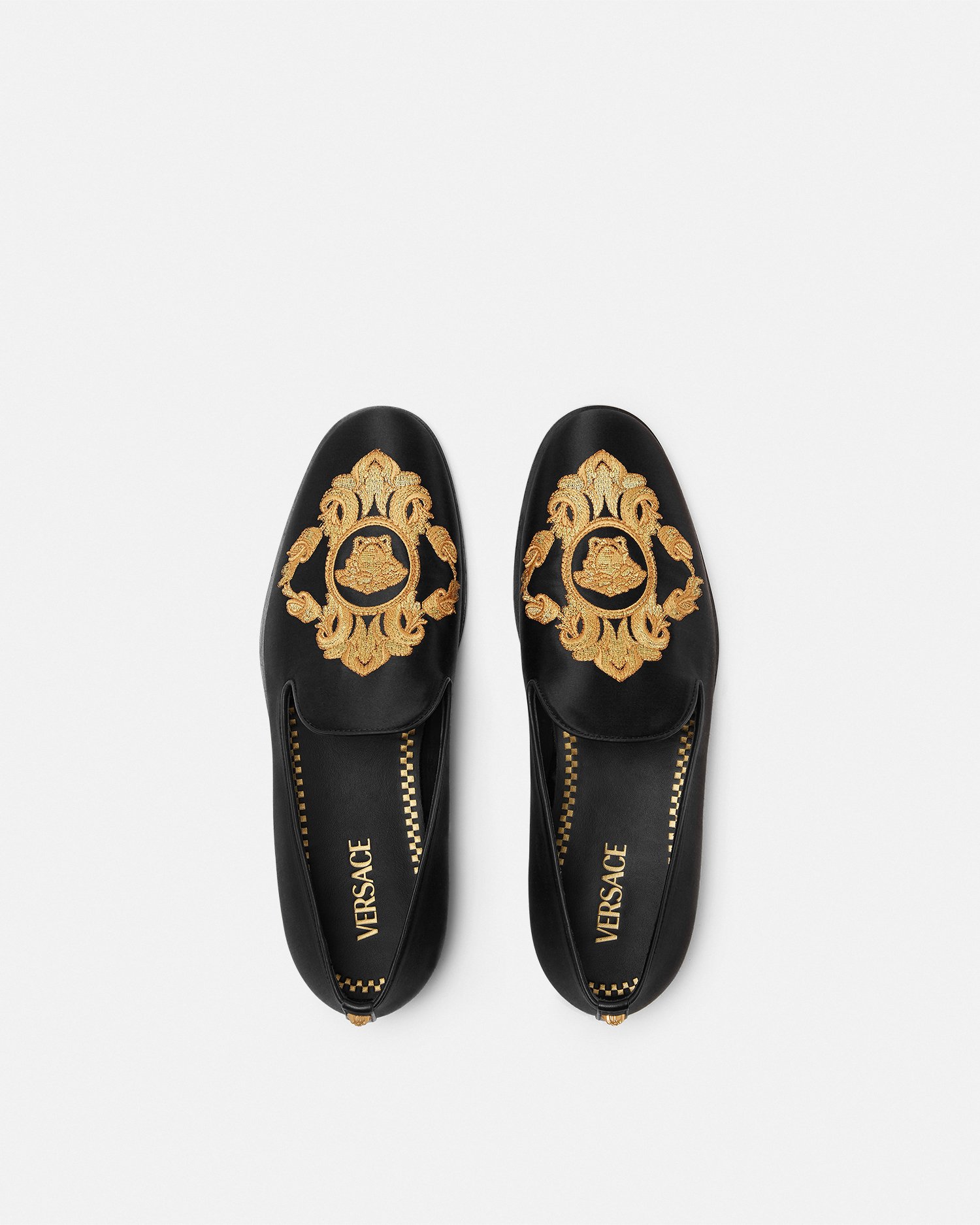 Embroidered Architectural Baroque Slippers