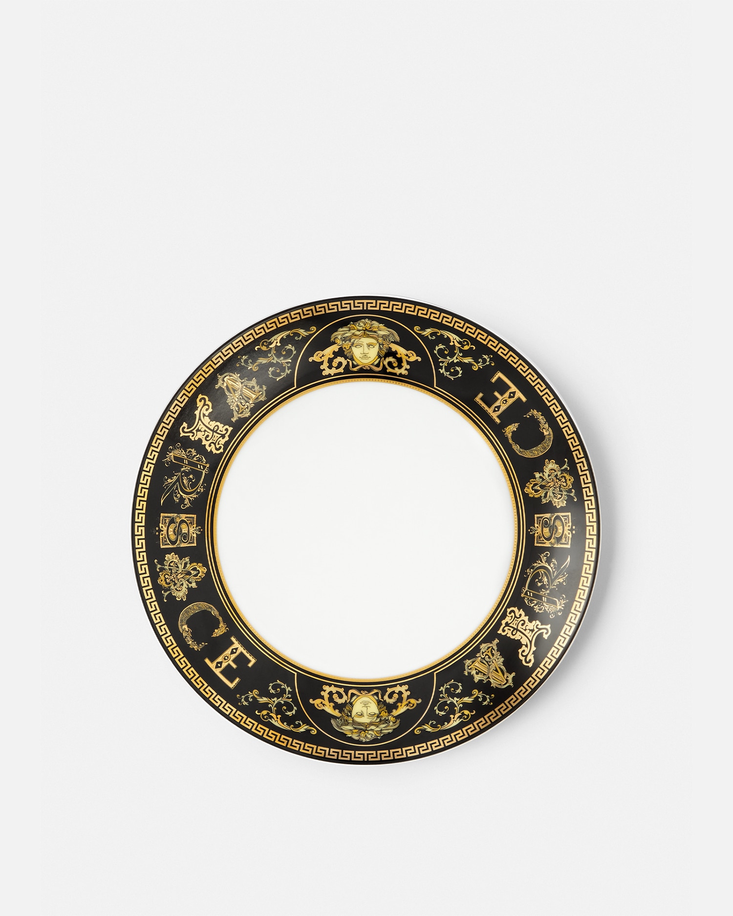 Versace Porcellane E Cristalli Virtus Gala Plate 21 Cm In Multi