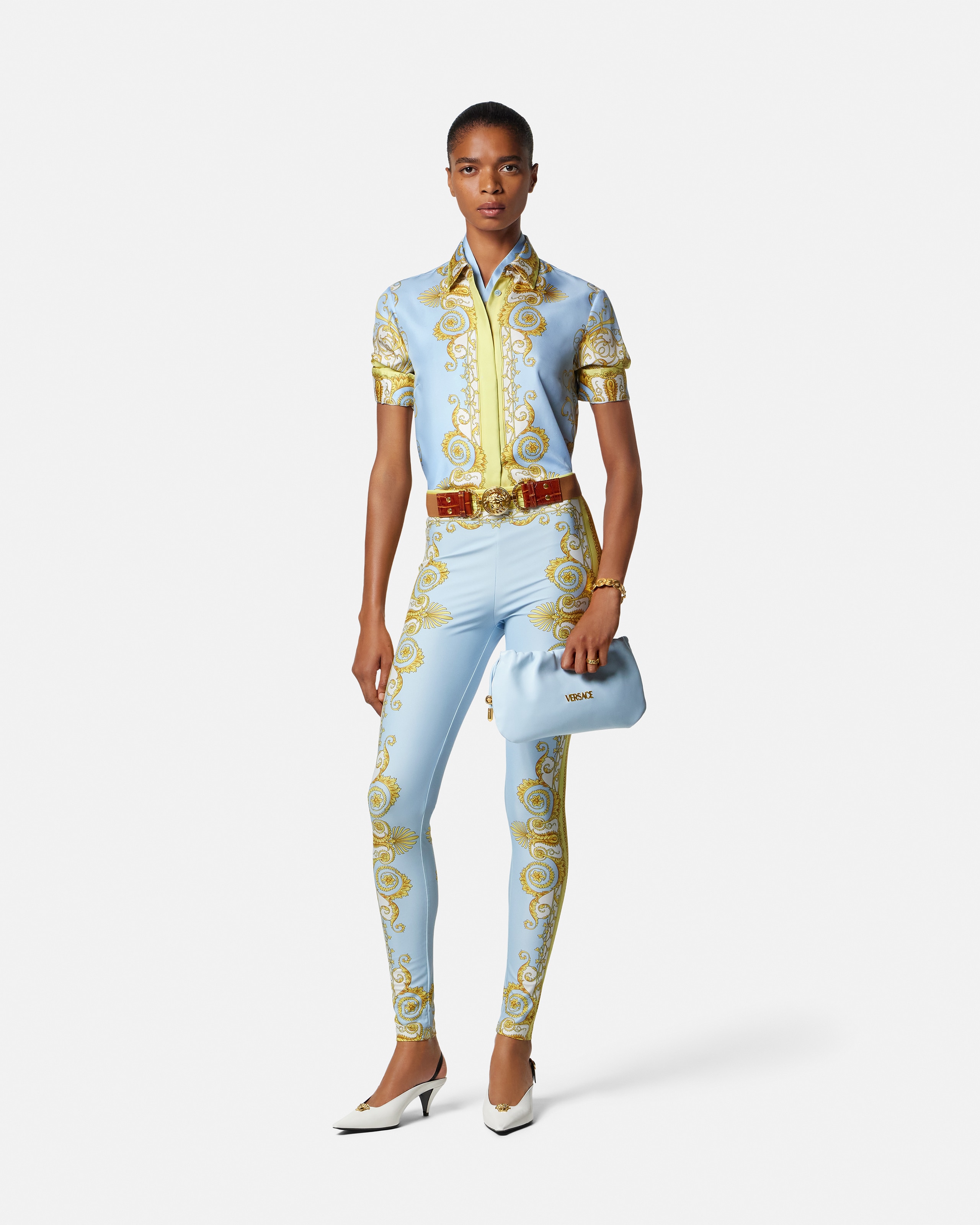 Printed Silk Twill Shirt