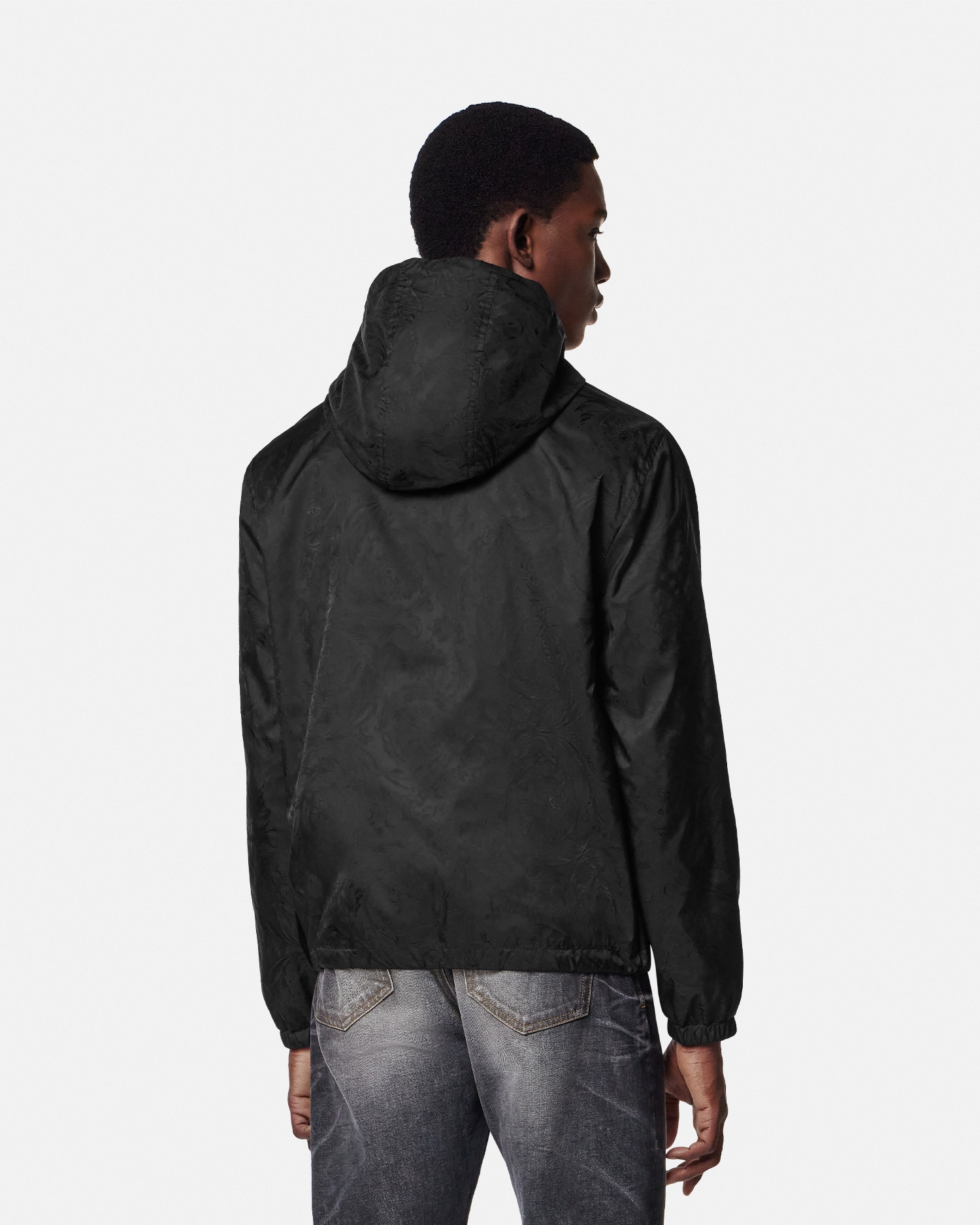 Barocco Jacquard Windbreaker Jacket