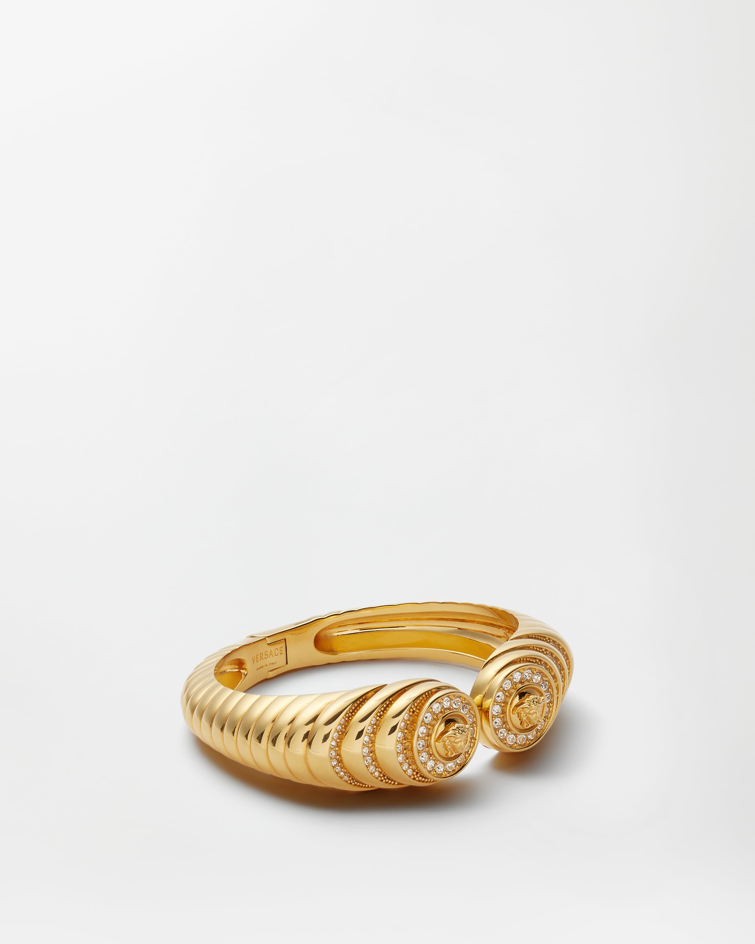 Versace Bright Medusa Crystal Bracelet In Gold