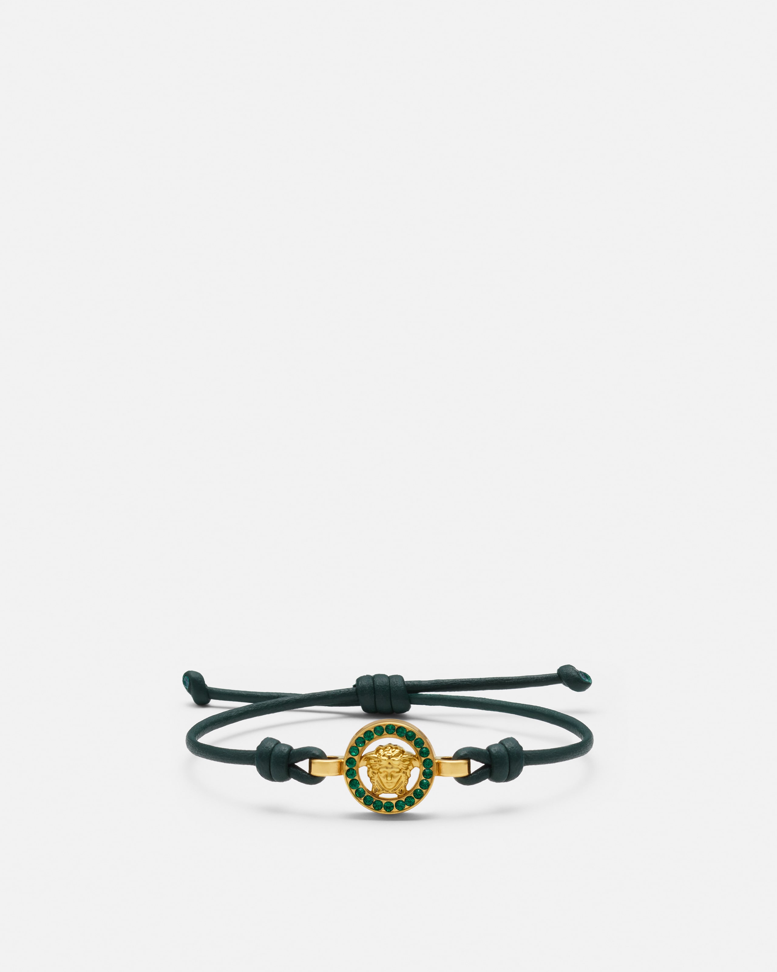 Versace Medusa '95 Crystal Leather Bracelet