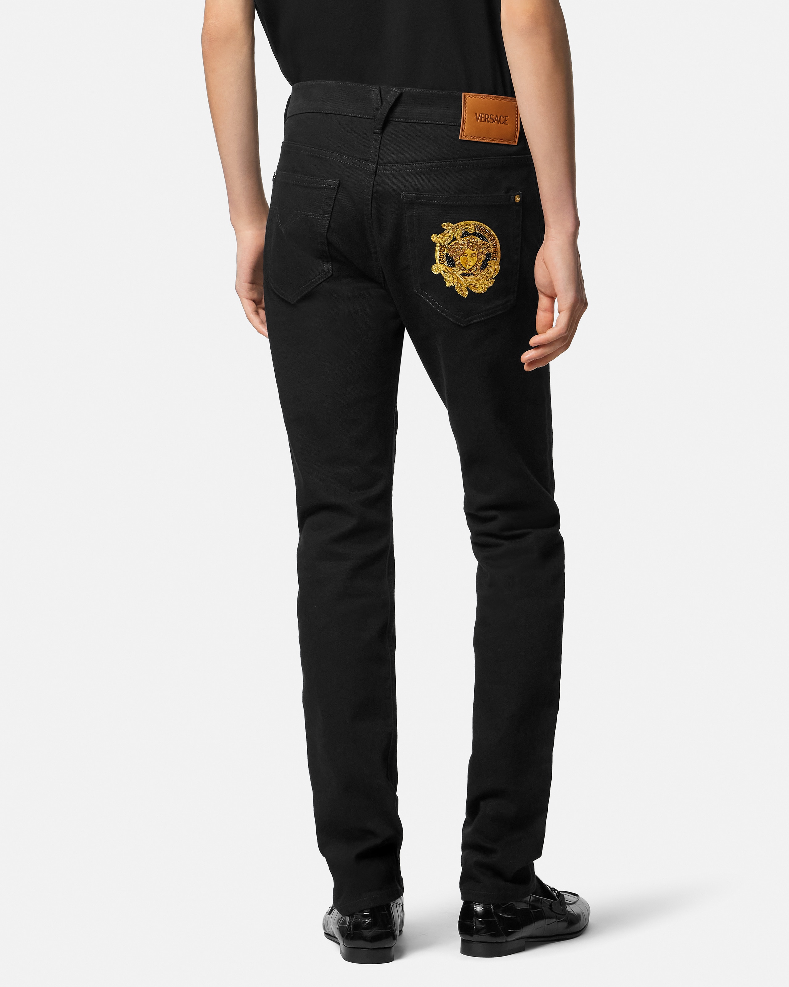 Embroidered Slim Jeans