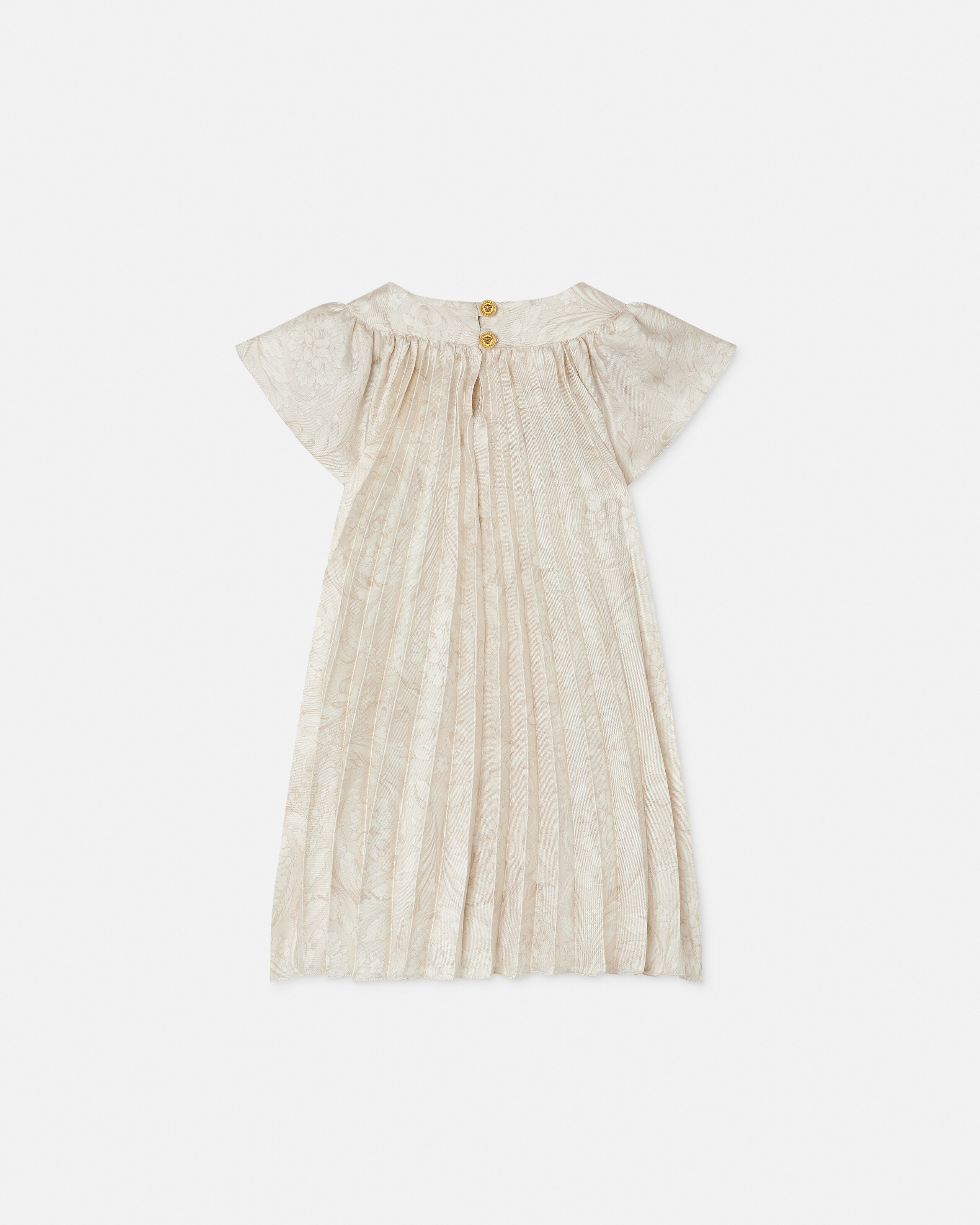 Kids Printed Twill Pleated Dress