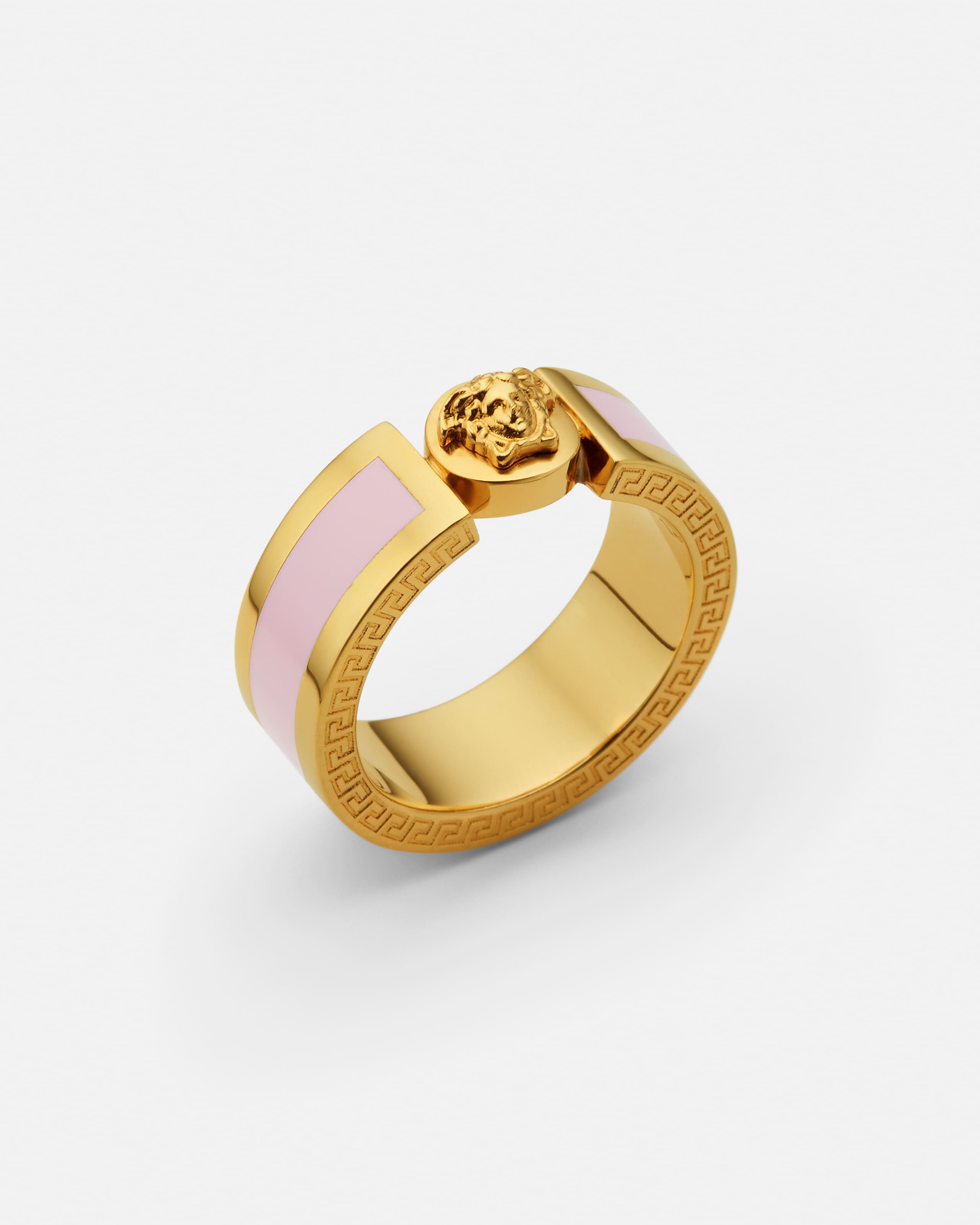 Versace Icon Ring In Gray