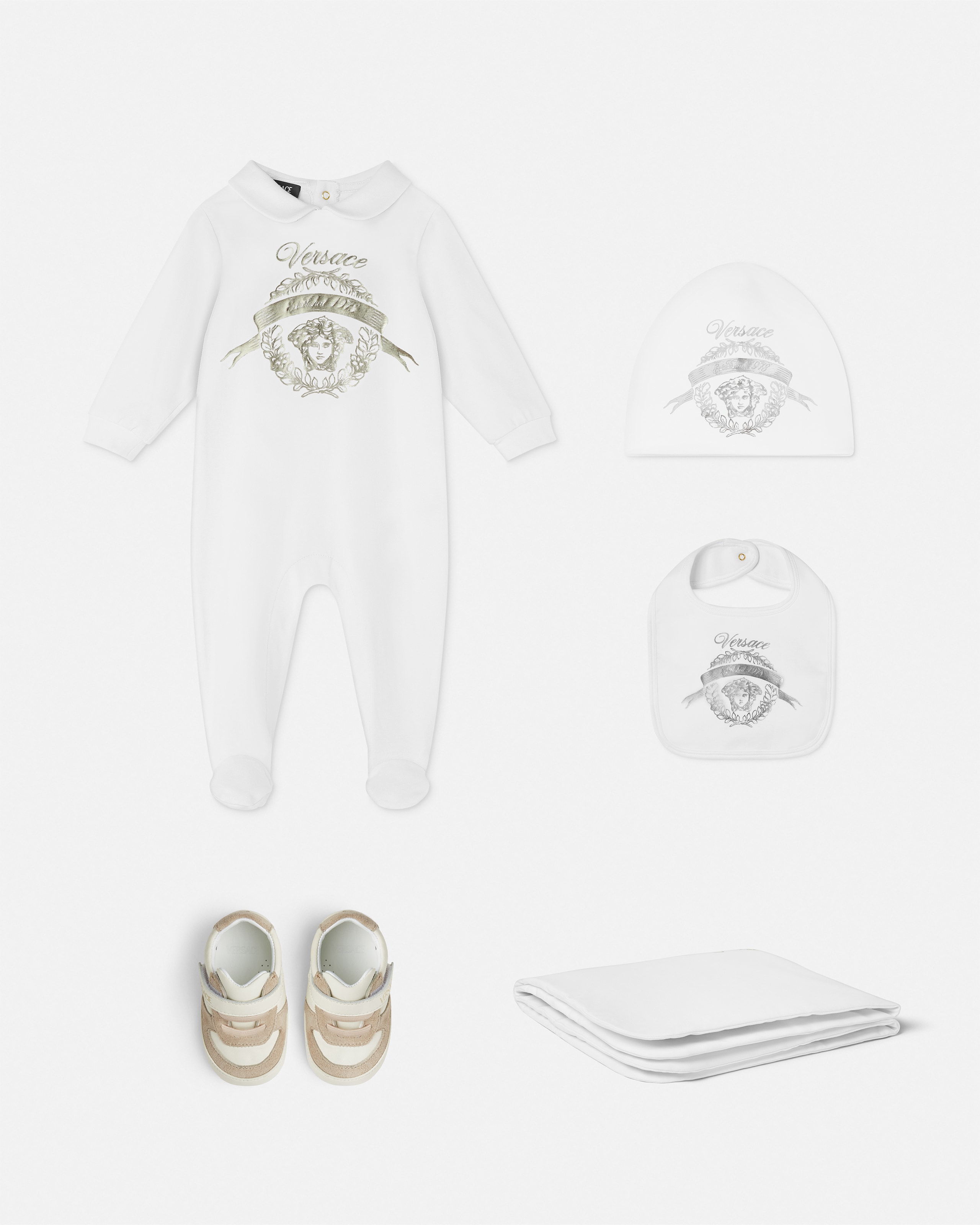 Baby Printed Cotton-Jersey Sleepsuit