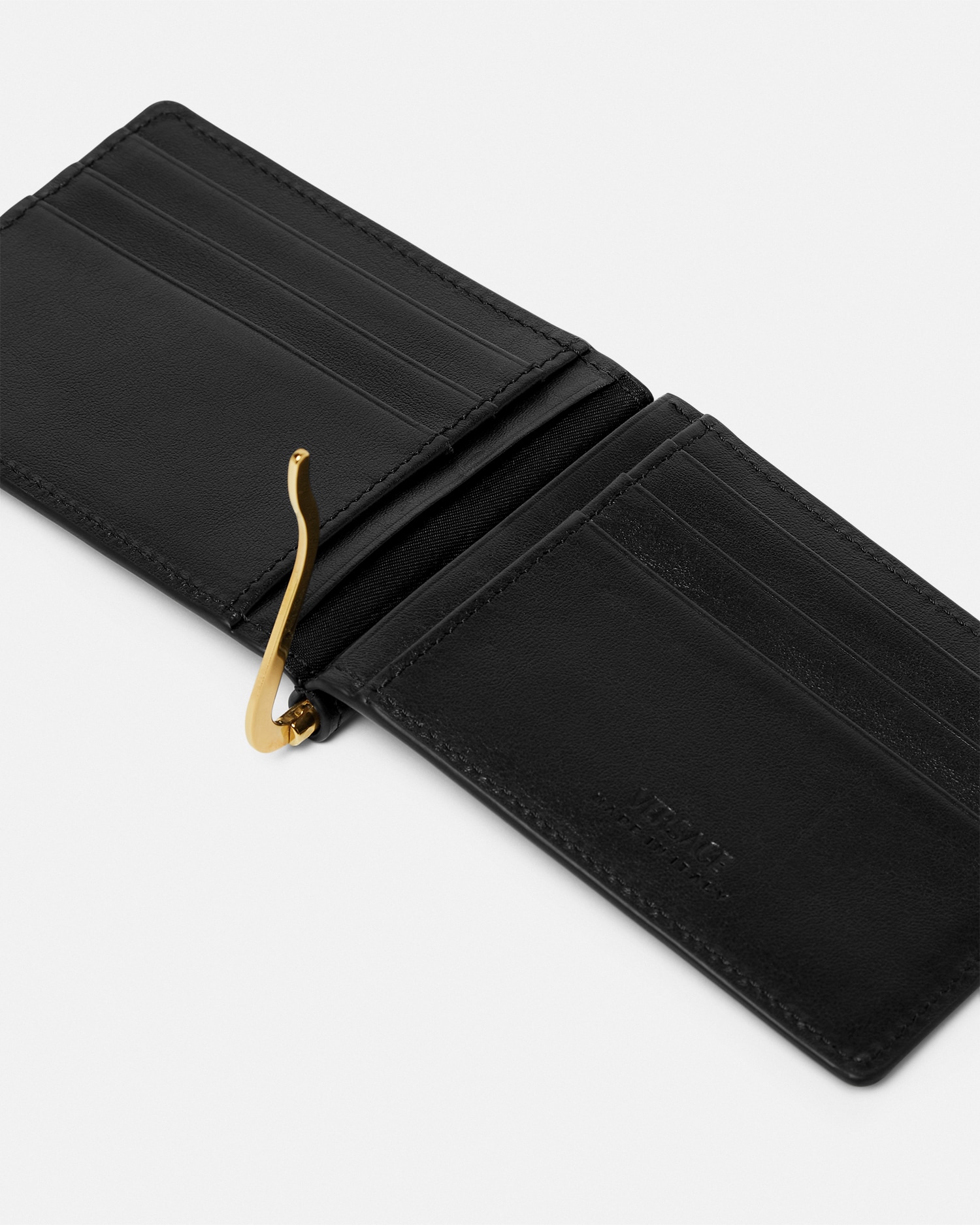 La Medusa Leather Clip Wallet