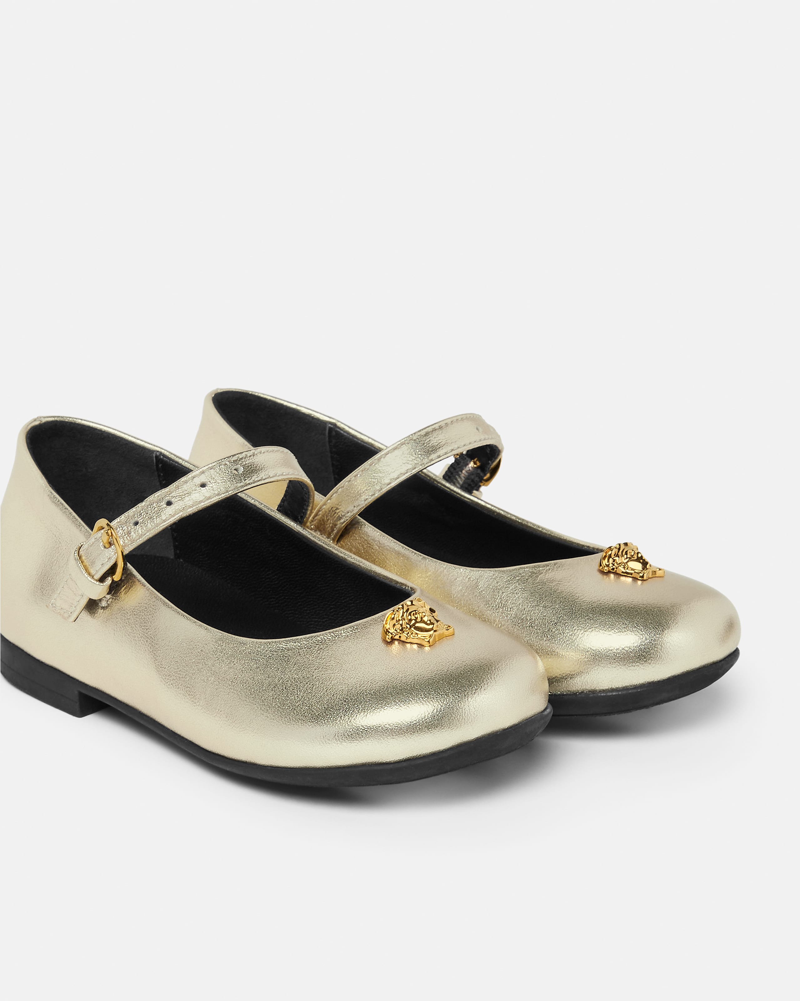 Kids Metallic Ballerinas