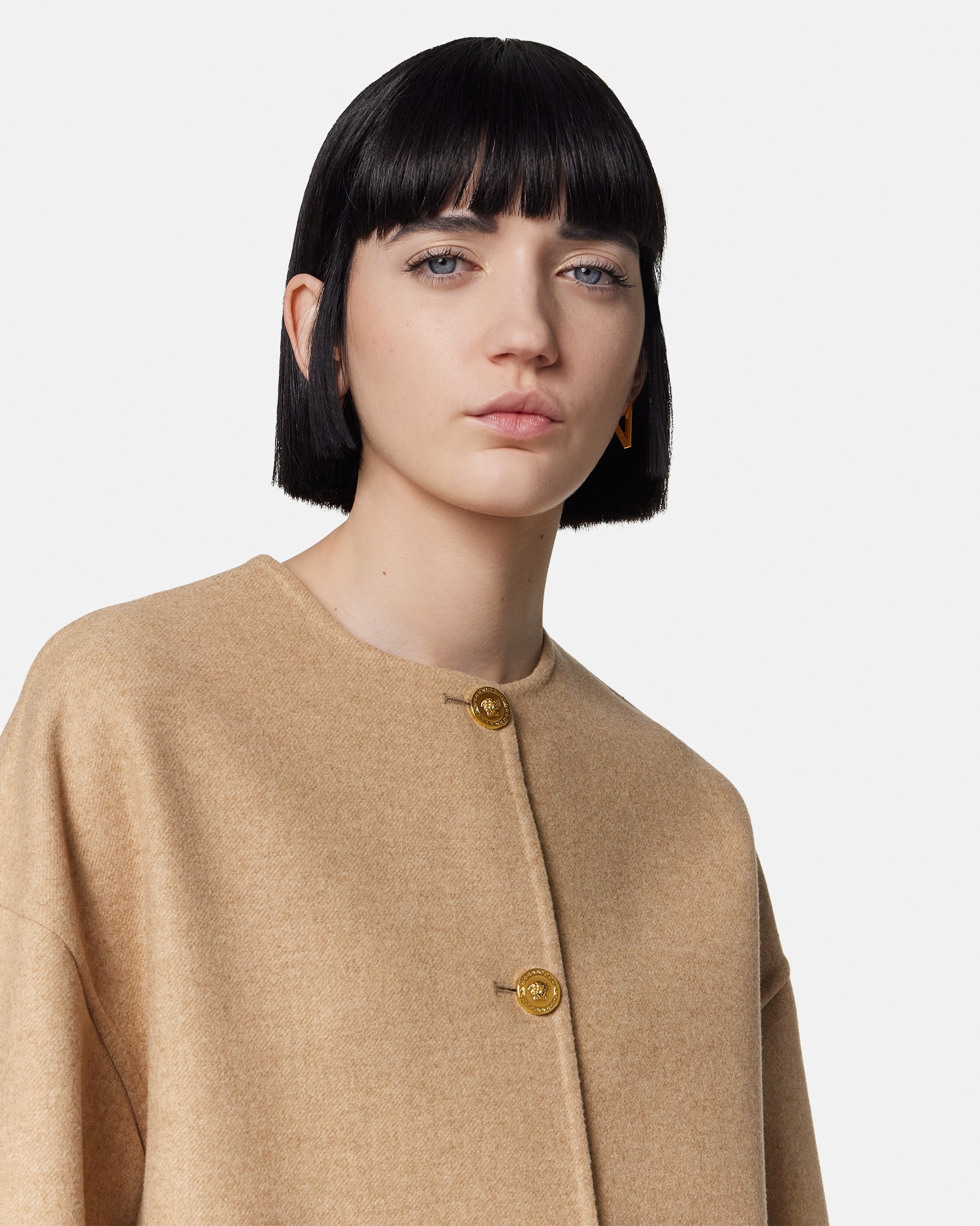 Felted-Wool Caban Jacket