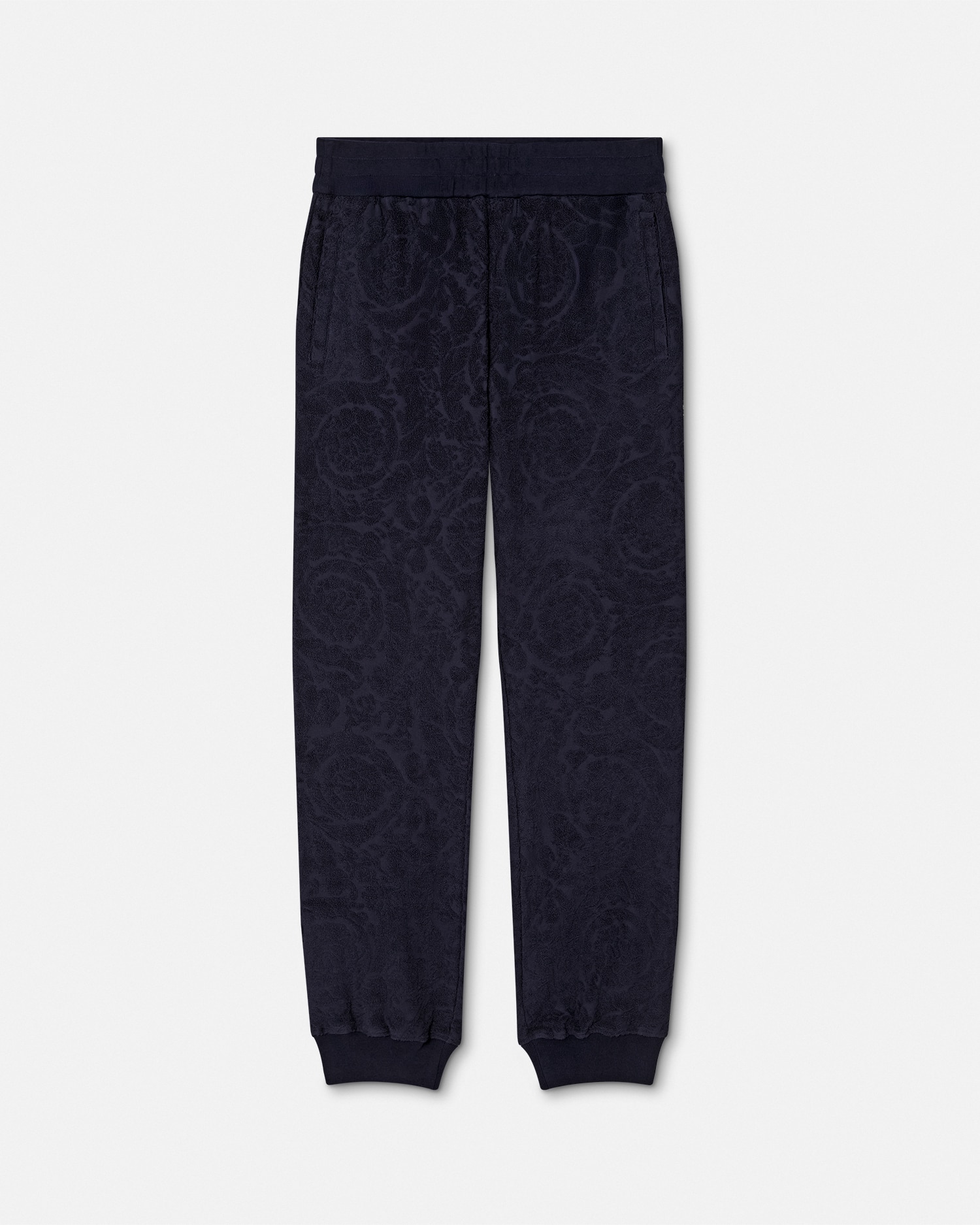Versace Pantalon Survêtement Éponge Jacquard Barocco