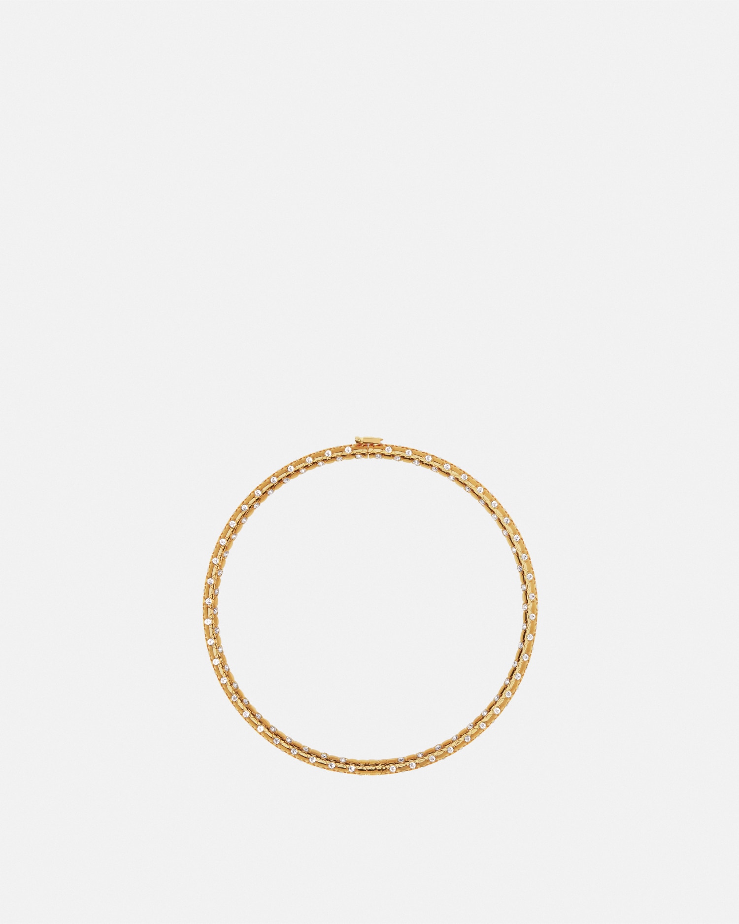 Versace Crystal Metal Mesh Choker