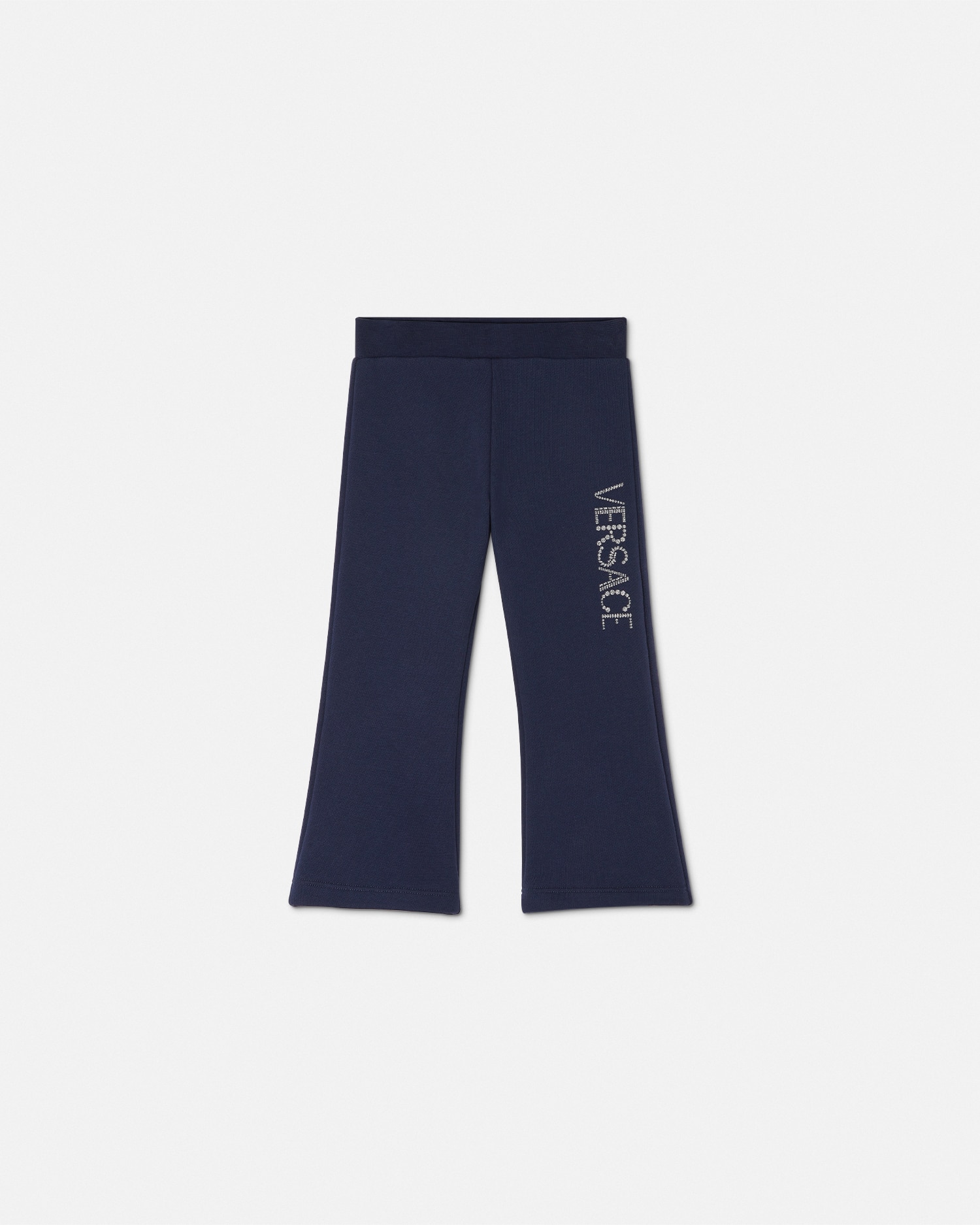 Versace Glitter  Logo Flared Kids Sweatpants