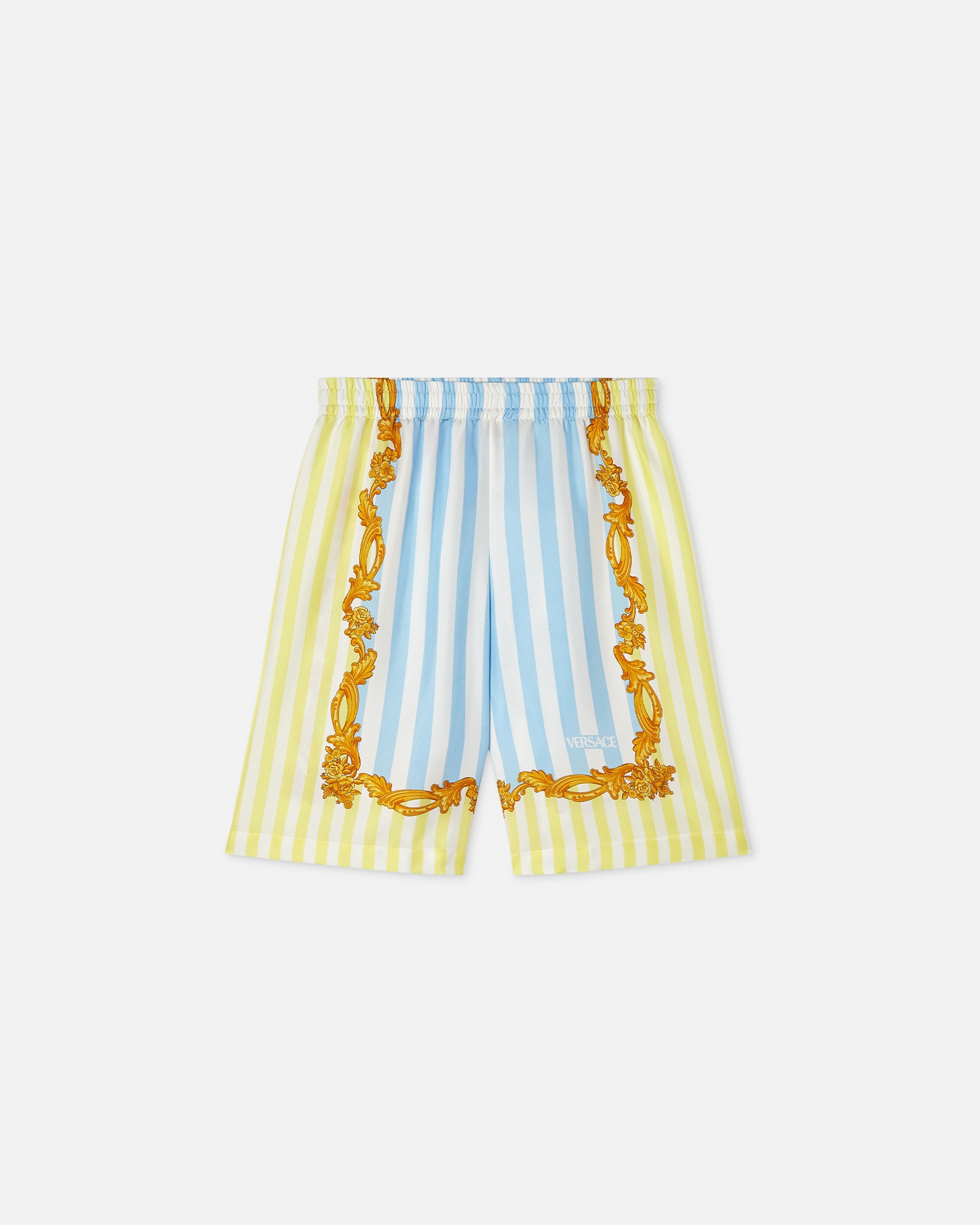 Barocco Pinstripe Silk Kids Shorts