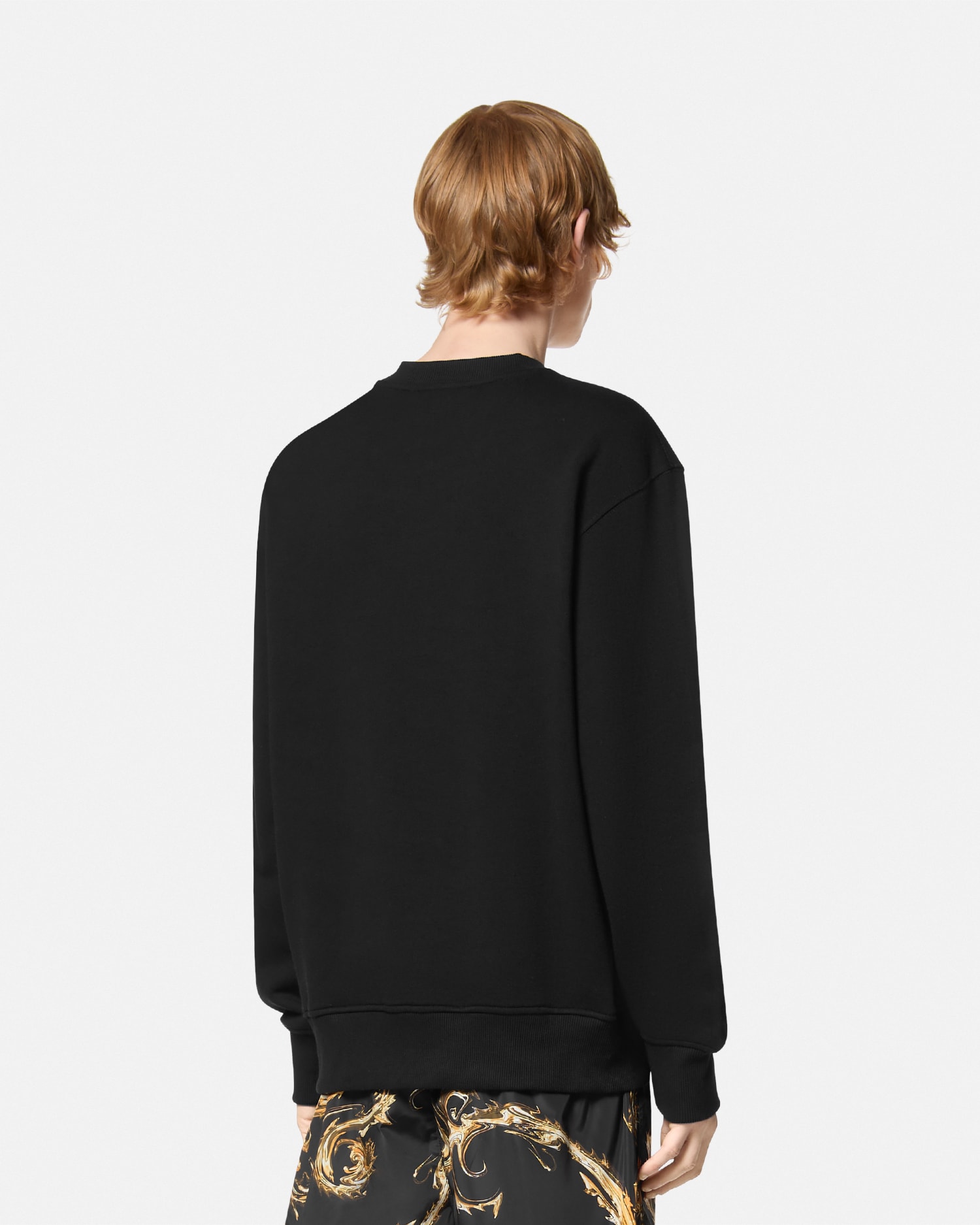 V-Emblem Relaxed-Fit Sweatshirt