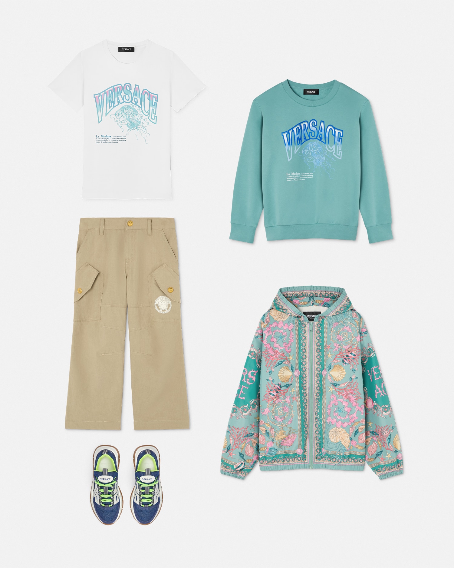 La Medusa Varsity Kids T-Shirt | VERSACE US