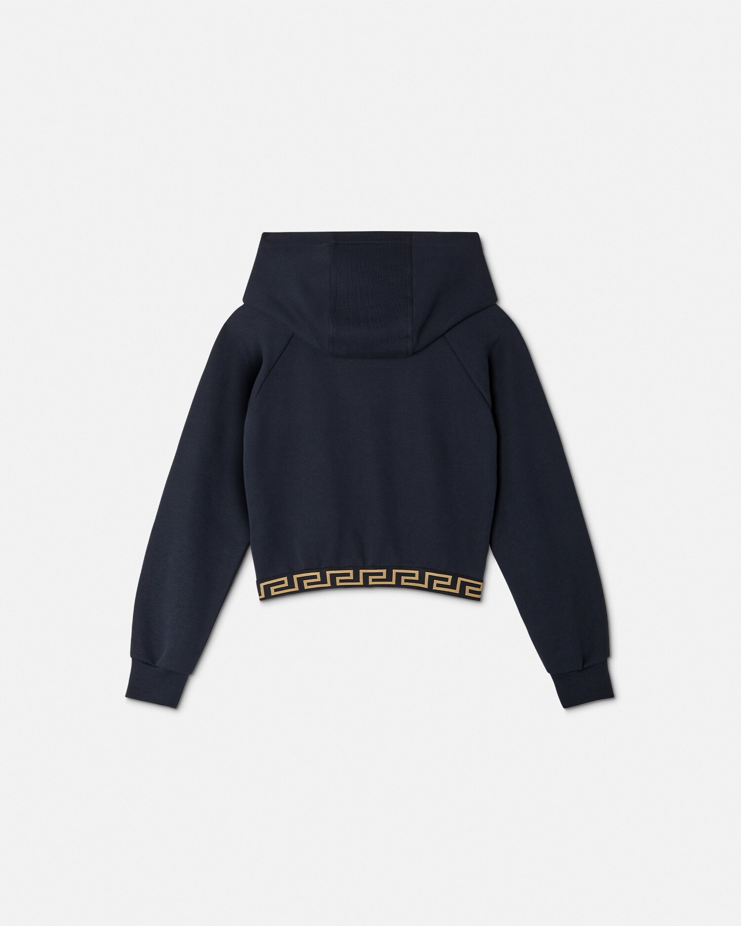 Versace Greca Kids Zip Hoodie In Bleu