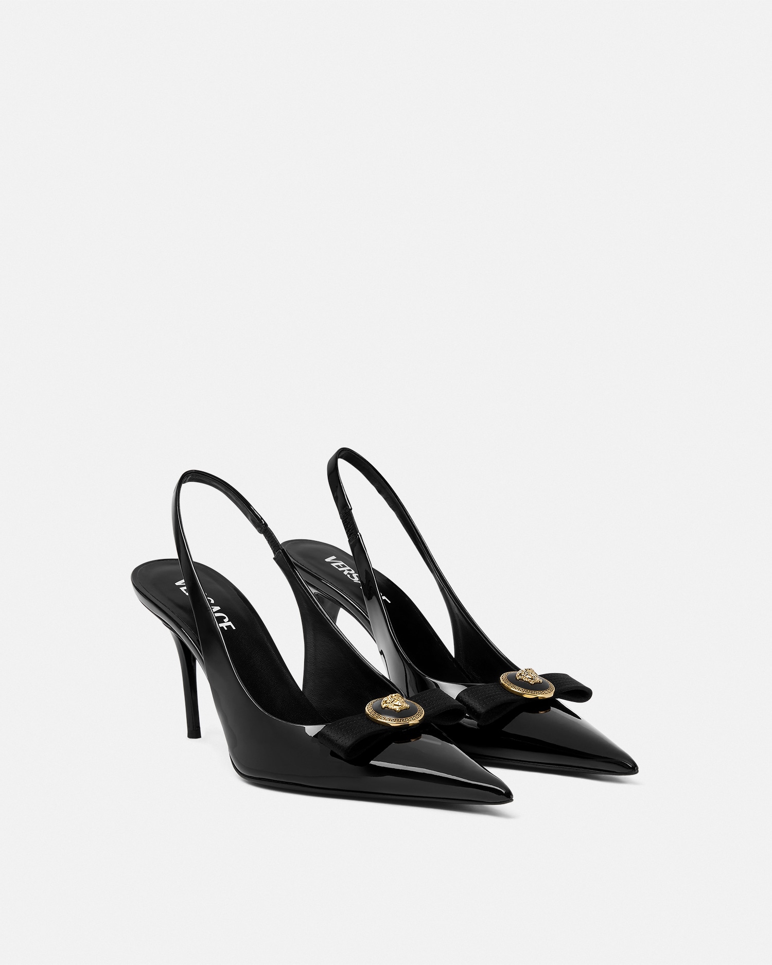 Gianni Ribbon Slingback Pumps 85 mm