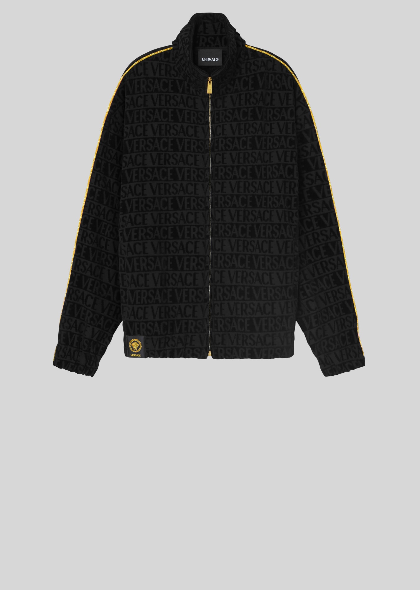 I ♡ Baroque Zip Sweatshirt Black+Print 1