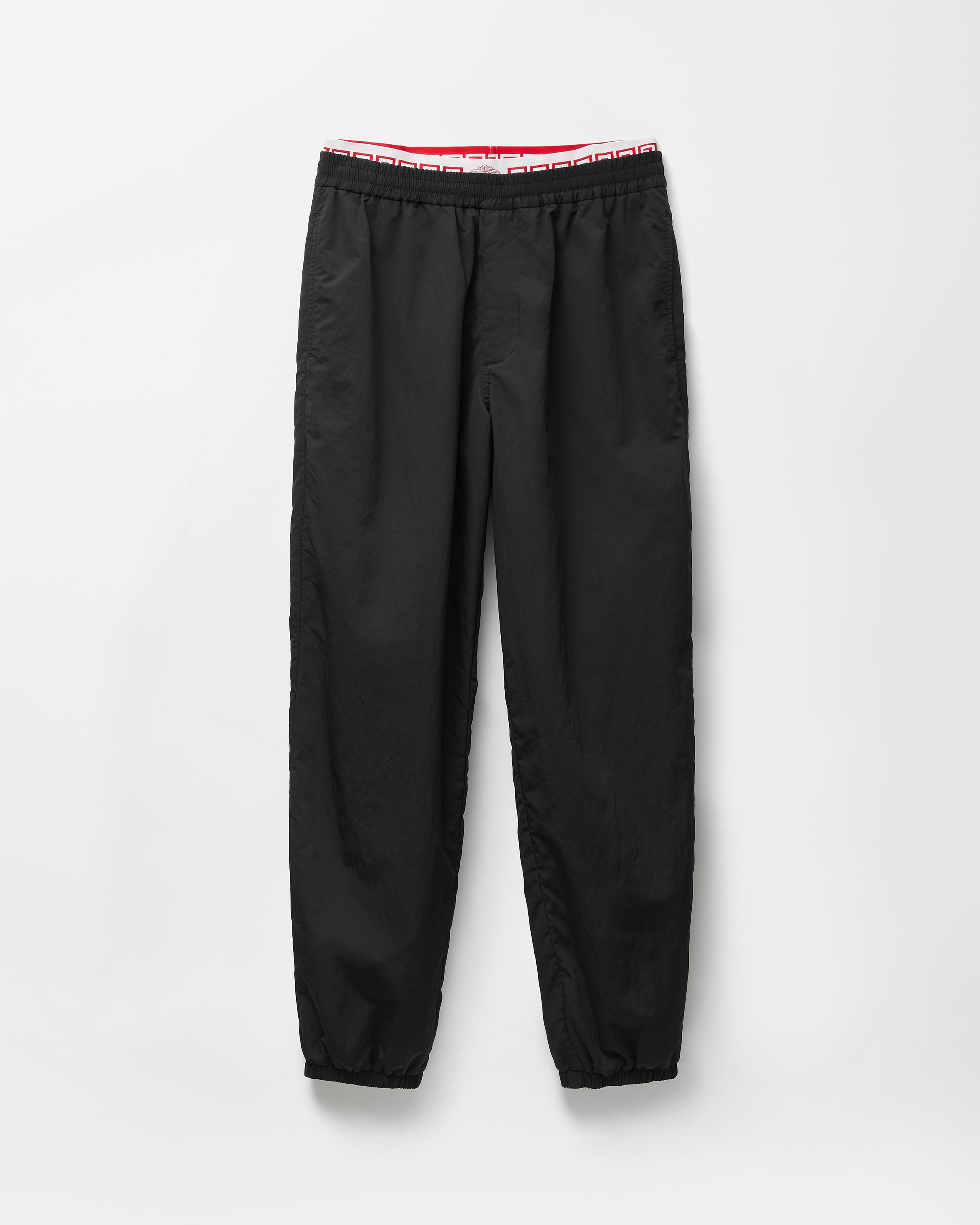Versace Pantalon De Survêtement En Nylon In Black