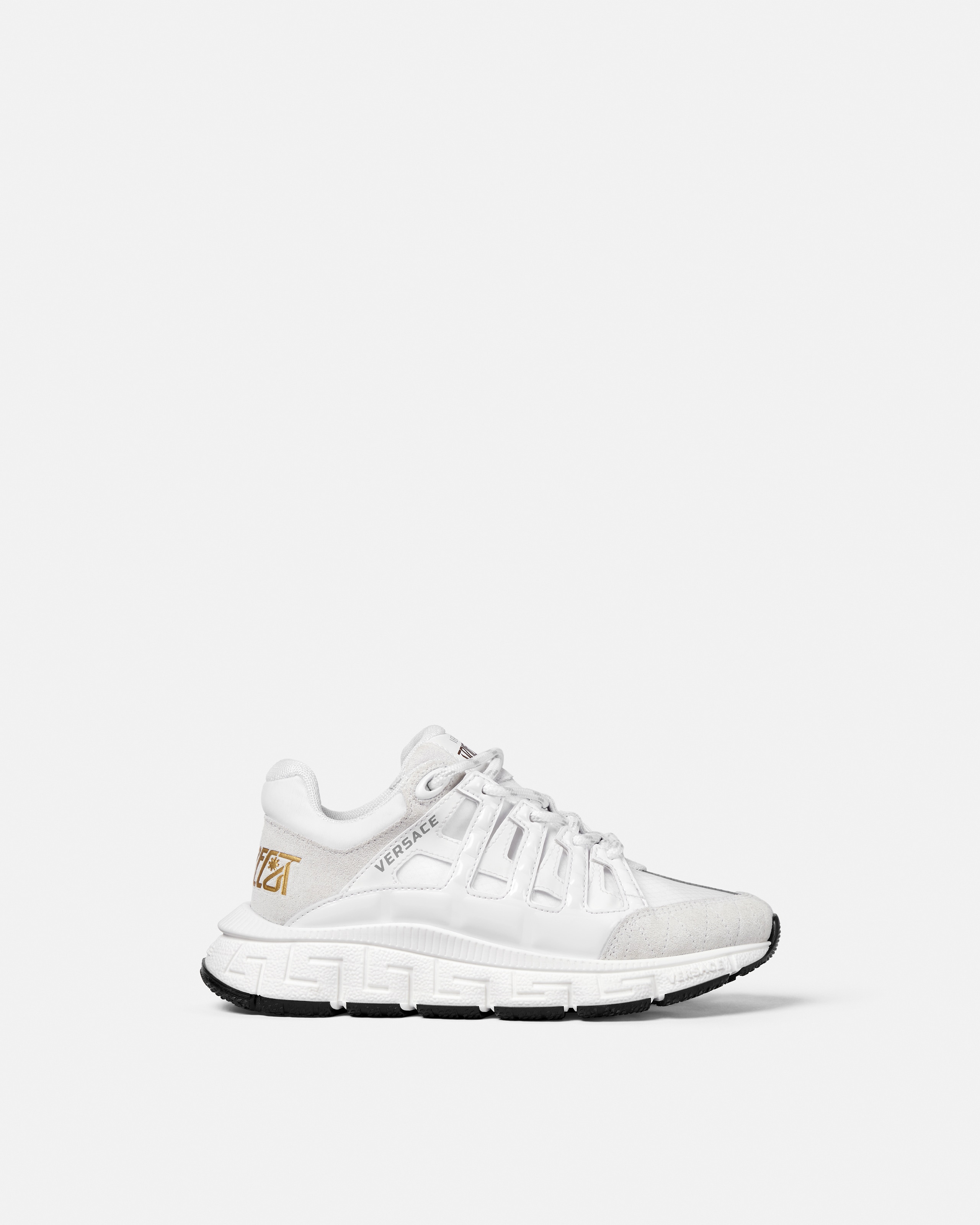 Versace Trigreca Kids Baskets En Cuir In White